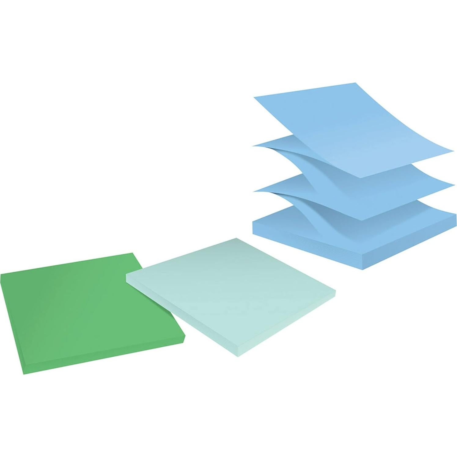 Notas Adhesivas Super Sticky Post-it Oasis 3x3" 100% Recicladas