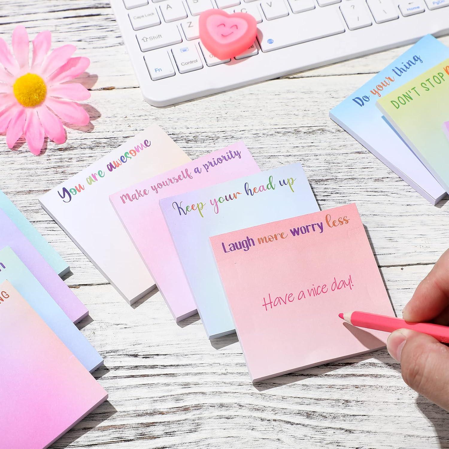 Zonon Notas Adhesivas Motivacionales 12 Piezas 7.6x7.6cm