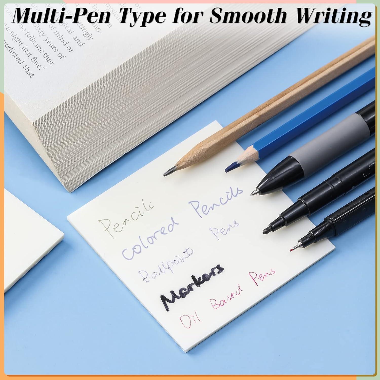 Notas Adhesivas Transparentes VITEVER 1000 Hojas 6 Tamaños