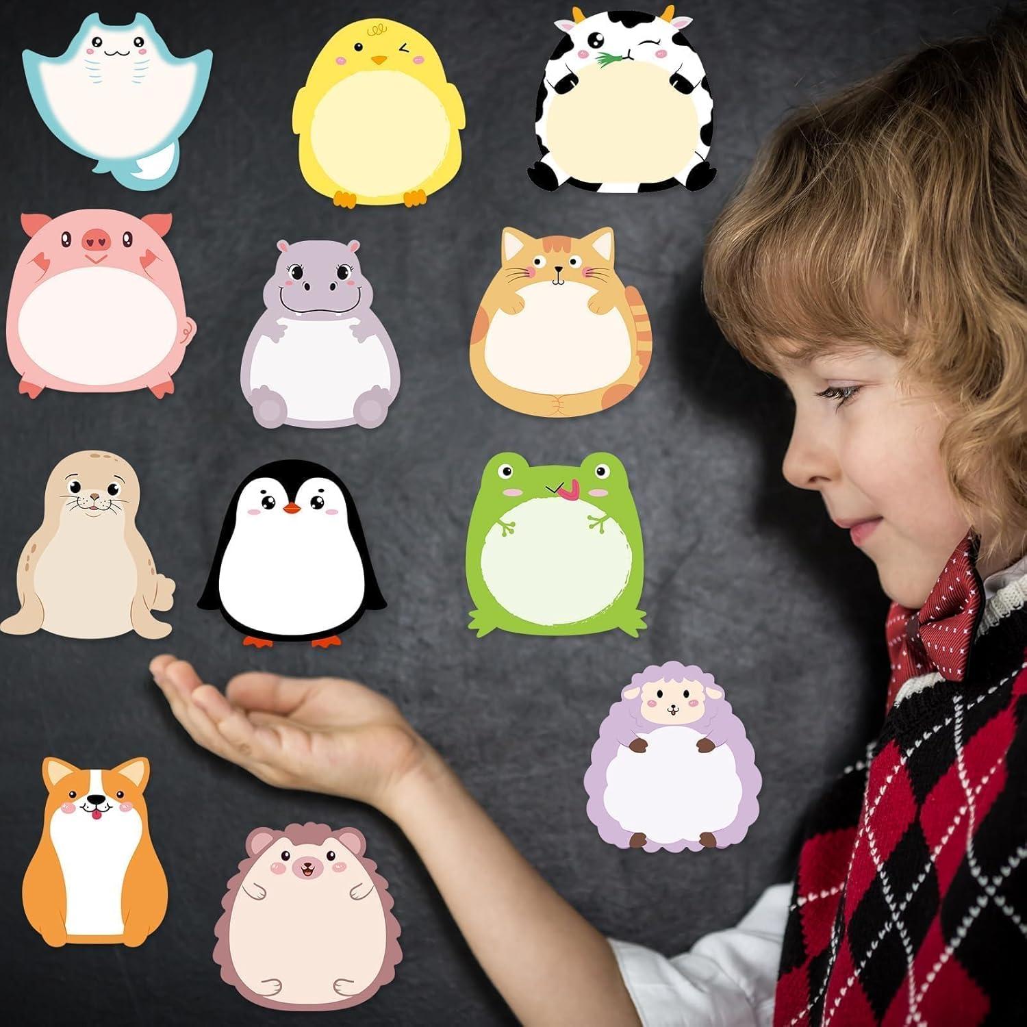 Bloc de Notas Adhesivas Lindas Tierra Elegante 24 Piezas Animales