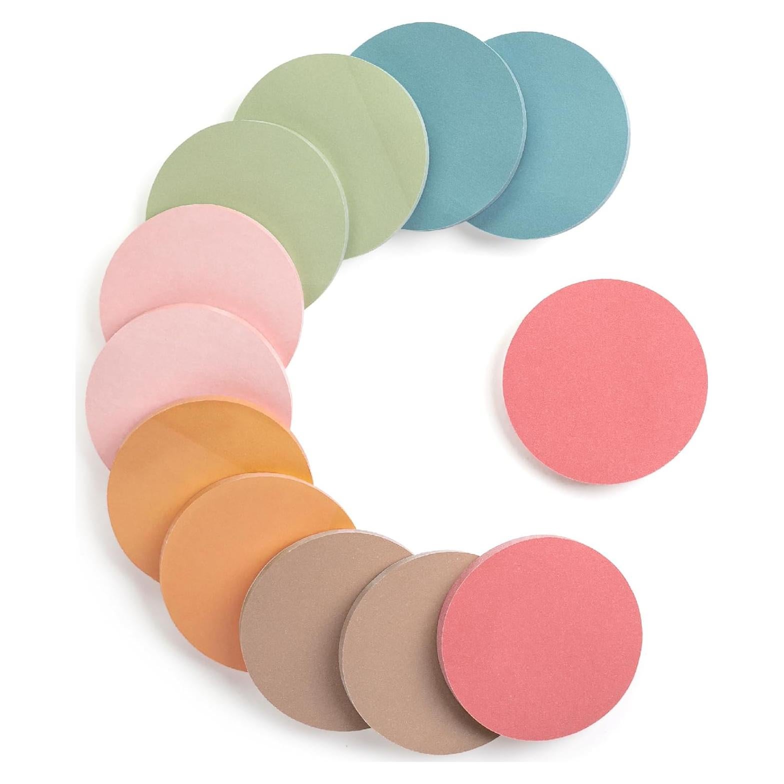 Notas Adhesivas Redondas Mr. Pen Vintage 12 Bloc 720 Hojas 7.1 cm