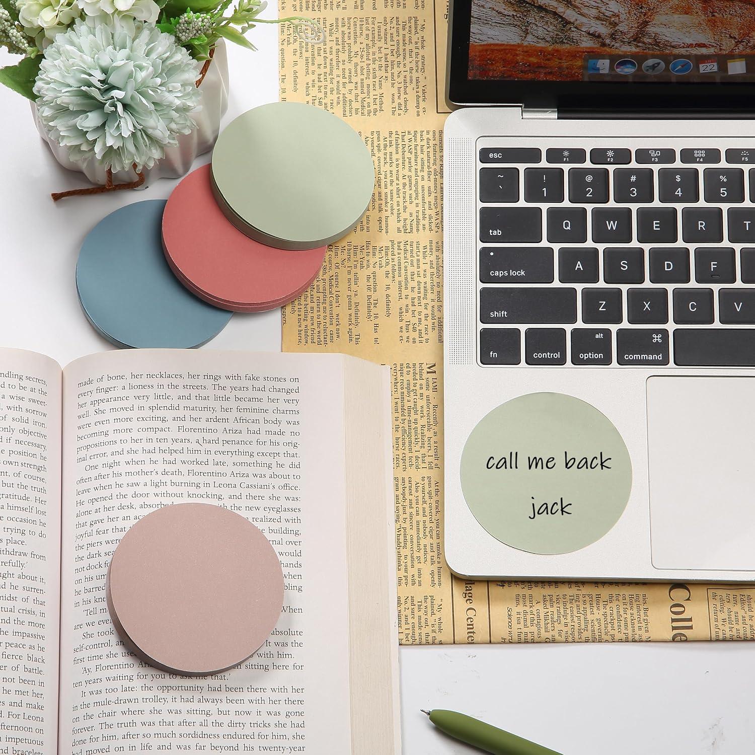 Notas Adhesivas Redondas Mr. Pen Vintage 12 Bloc 720 Hojas 7.1 cm