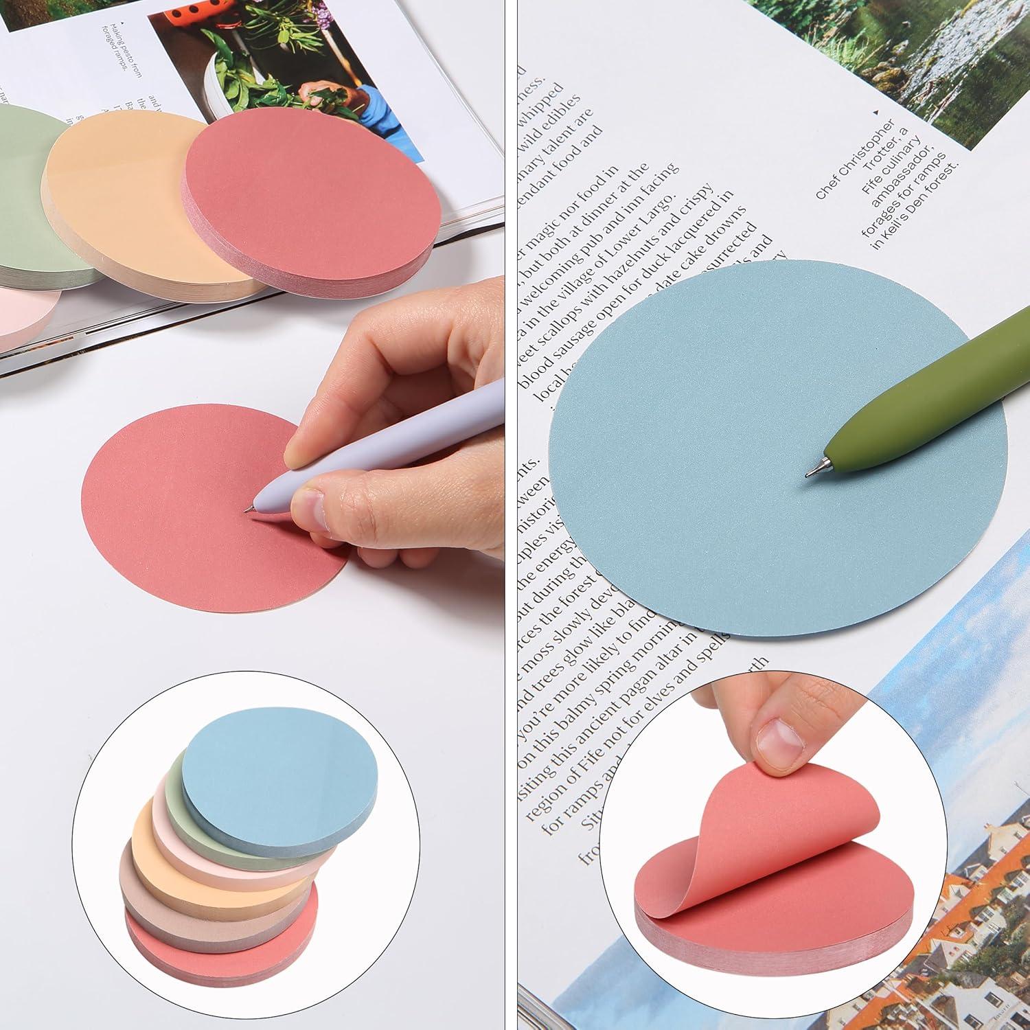 Notas Adhesivas Redondas Mr. Pen Vintage 12 Bloc 720 Hojas 7.1 cm