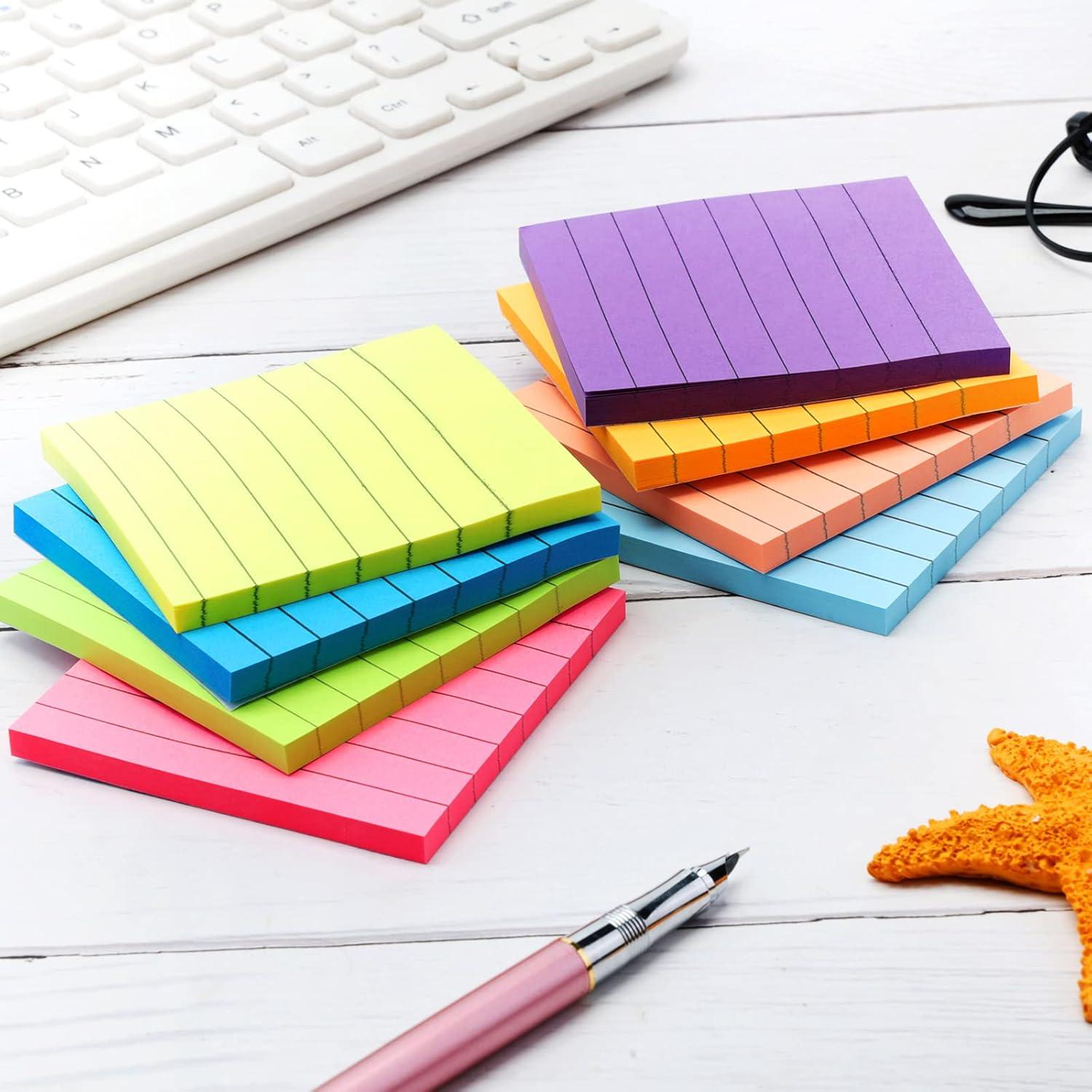 Pack 14 Notas Adhesivas Brillantes 10x15 cm y 8x8 cm