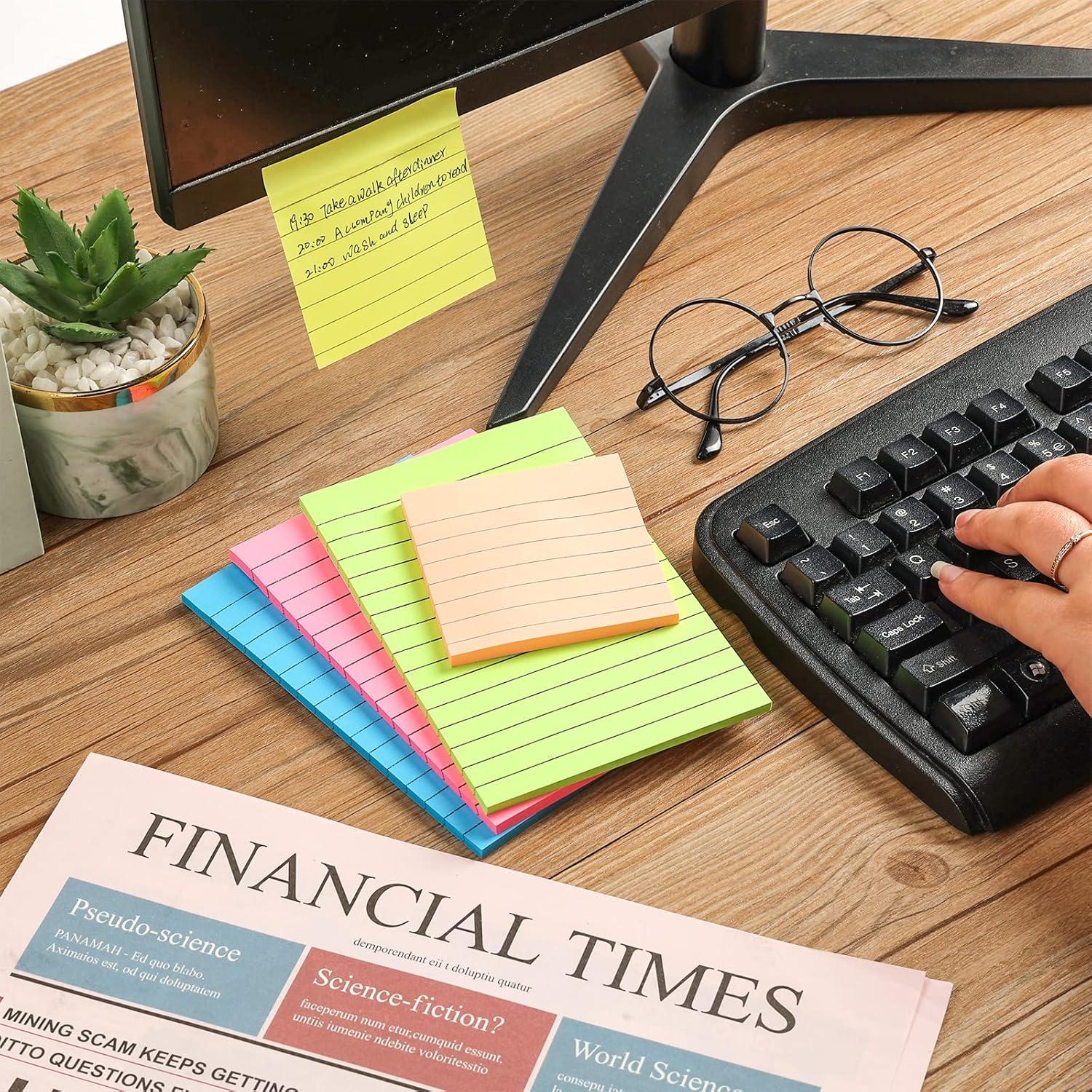 Pack 14 Notas Adhesivas Brillantes 10x15 cm y 8x8 cm