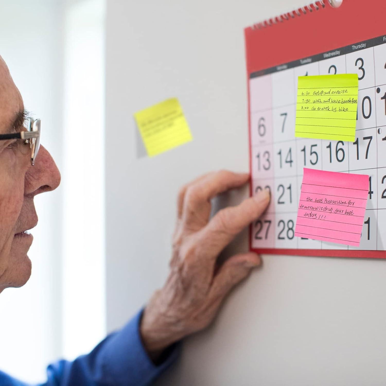 Pack 14 Notas Adhesivas Brillantes 10x15 cm y 8x8 cm