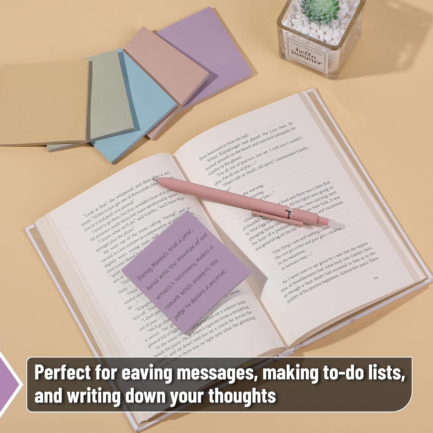 Notas Adhesivas Pastel Mr. Pen 7.62 cm x 7.62 cm - 12 Blocs