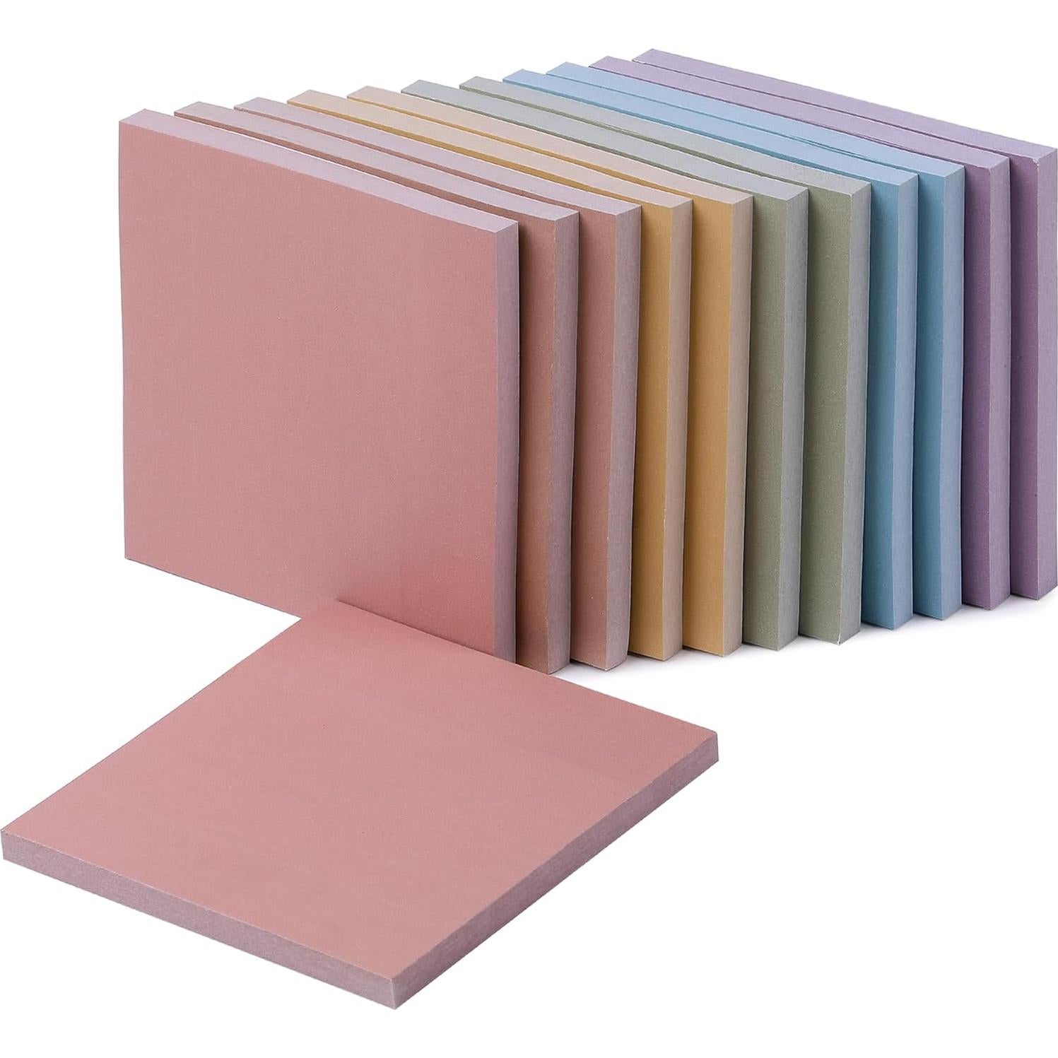 Notas Adhesivas Pastel Mr. Pen 7.62 cm x 7.62 cm - 12 Blocs