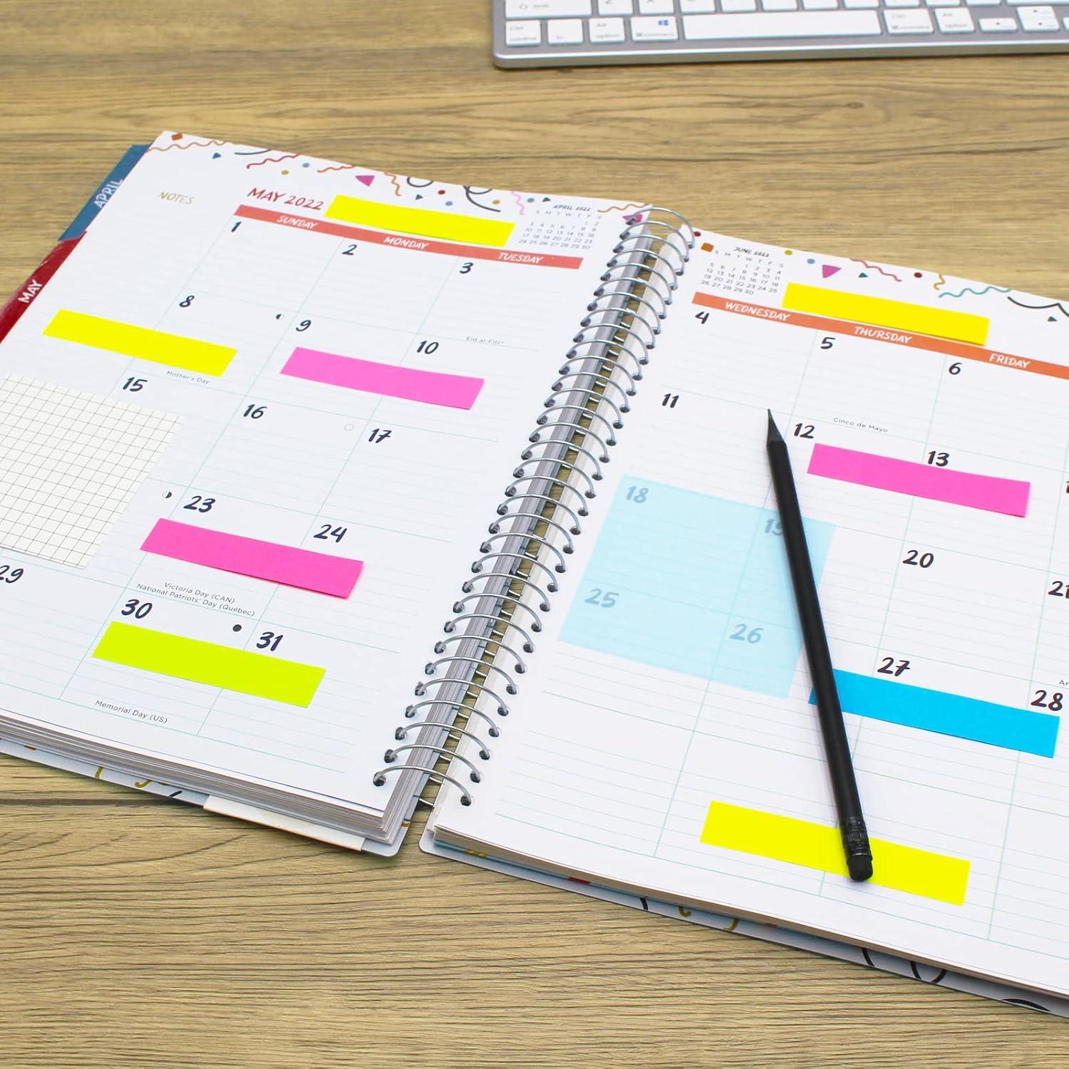 Notas Adhesivas Andoca 0.6x3 cm 1200 Hojas Colores Brillantes