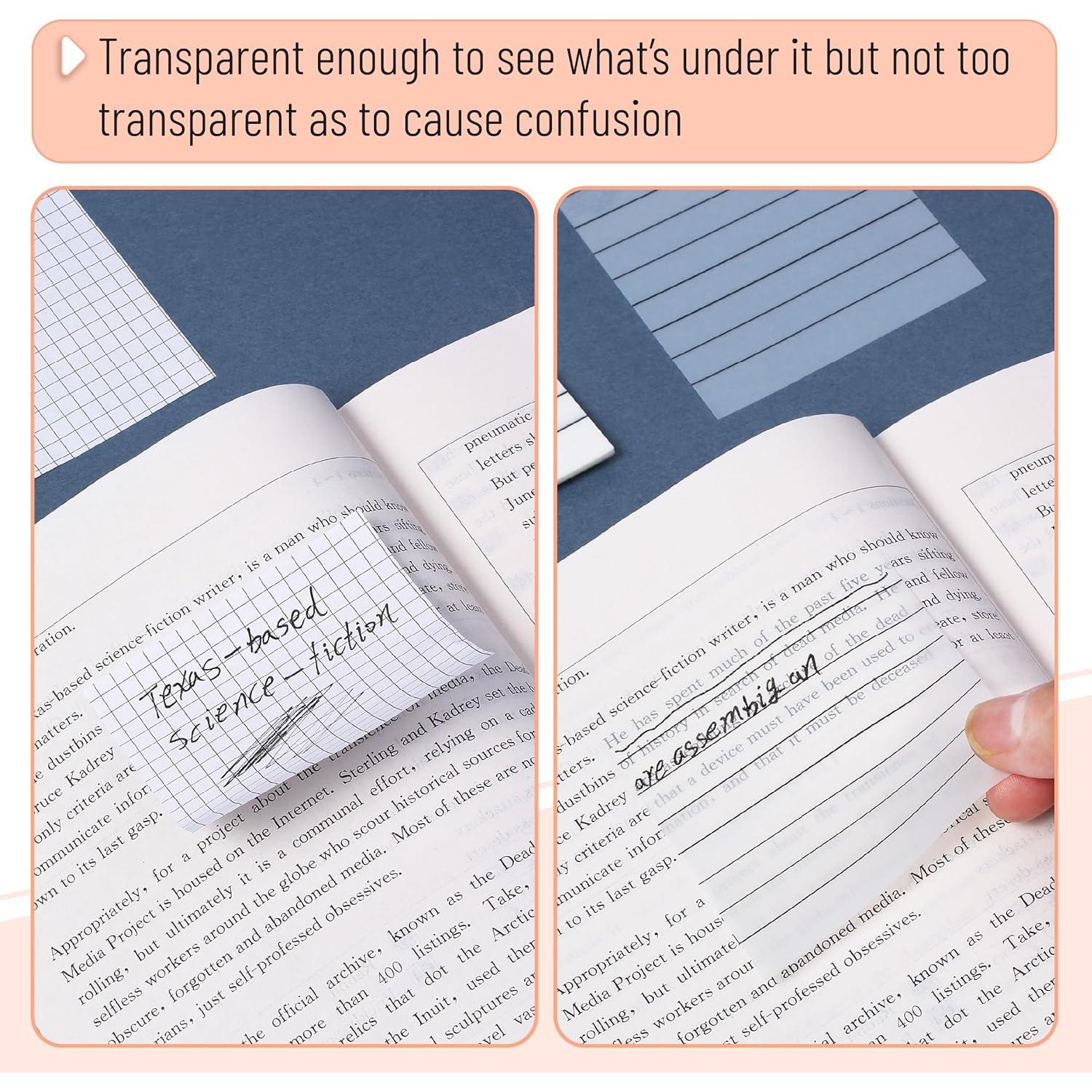 Notas Adhesivas Transparentes Mr. Pen 500 Hojas 7 Blocs