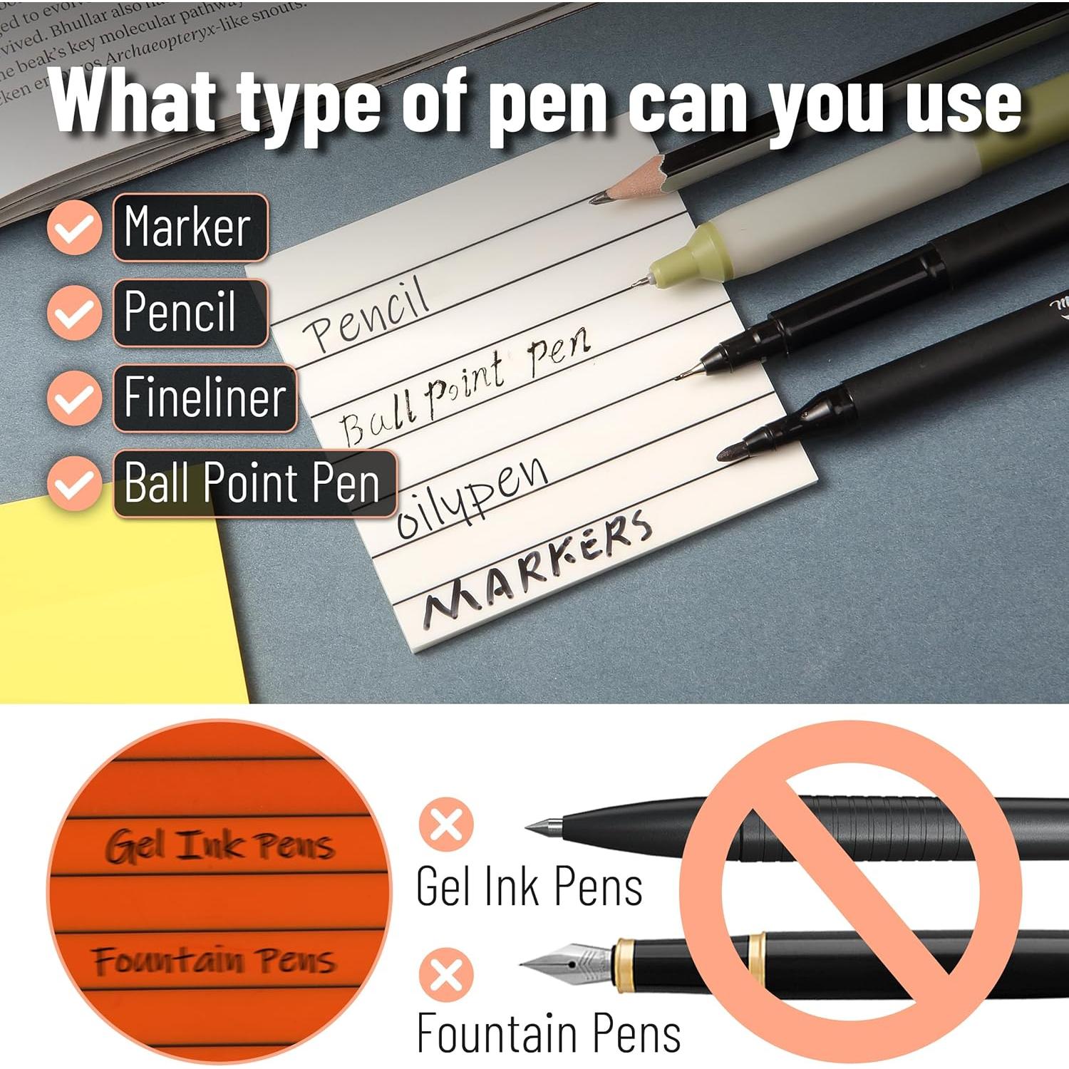 Notas Adhesivas Transparentes Mr. Pen 500 Hojas 7 Blocs