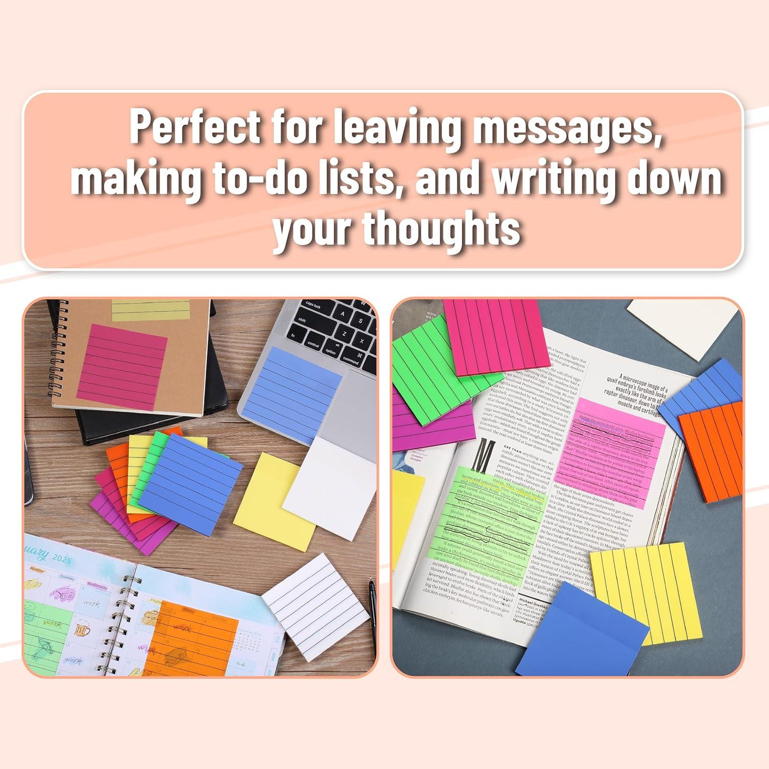 Notas Adhesivas Transparentes Mr. Pen 500 Hojas 7 Blocs