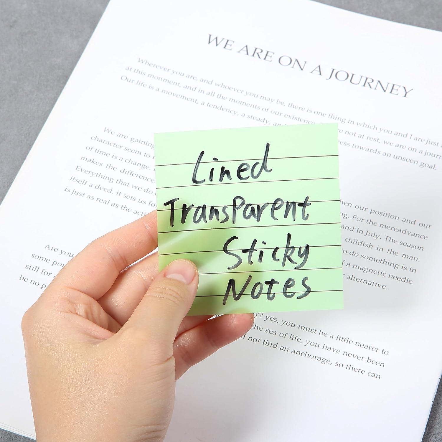 Notas Adhesivas Transparentes Mr. Pen 500 Hojas 7 Blocs