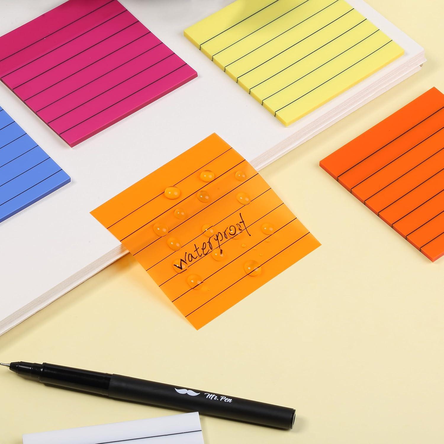 Notas Adhesivas Transparentes Mr. Pen 500 Hojas 7 Blocs