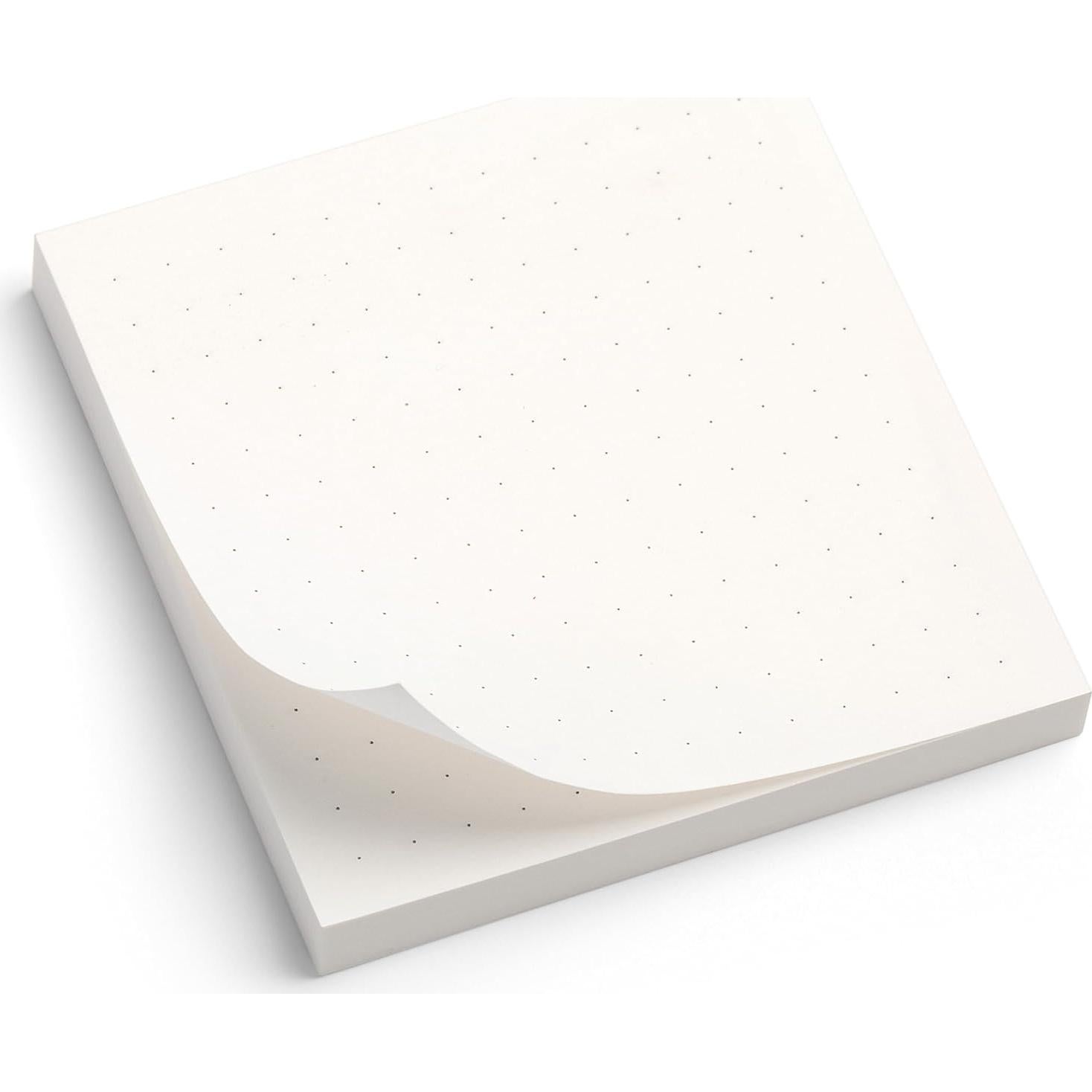 Notas Adhesivas Blancas Alfion 12pk 3x3 Pulgadas Cuadrícula