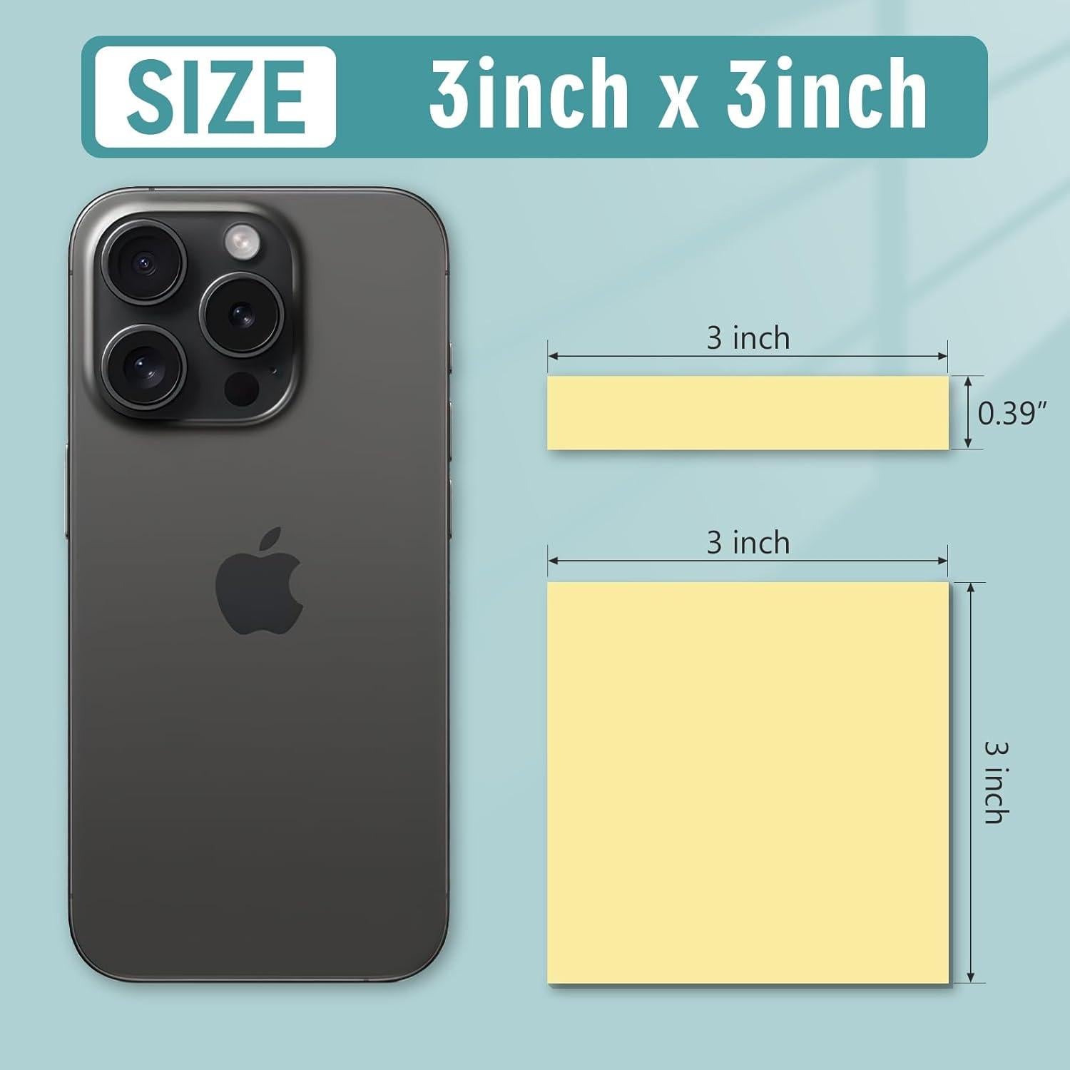 Notas Adhesivas 7.62x7.62 cm WeLiu, 48 Hojas Multicolor