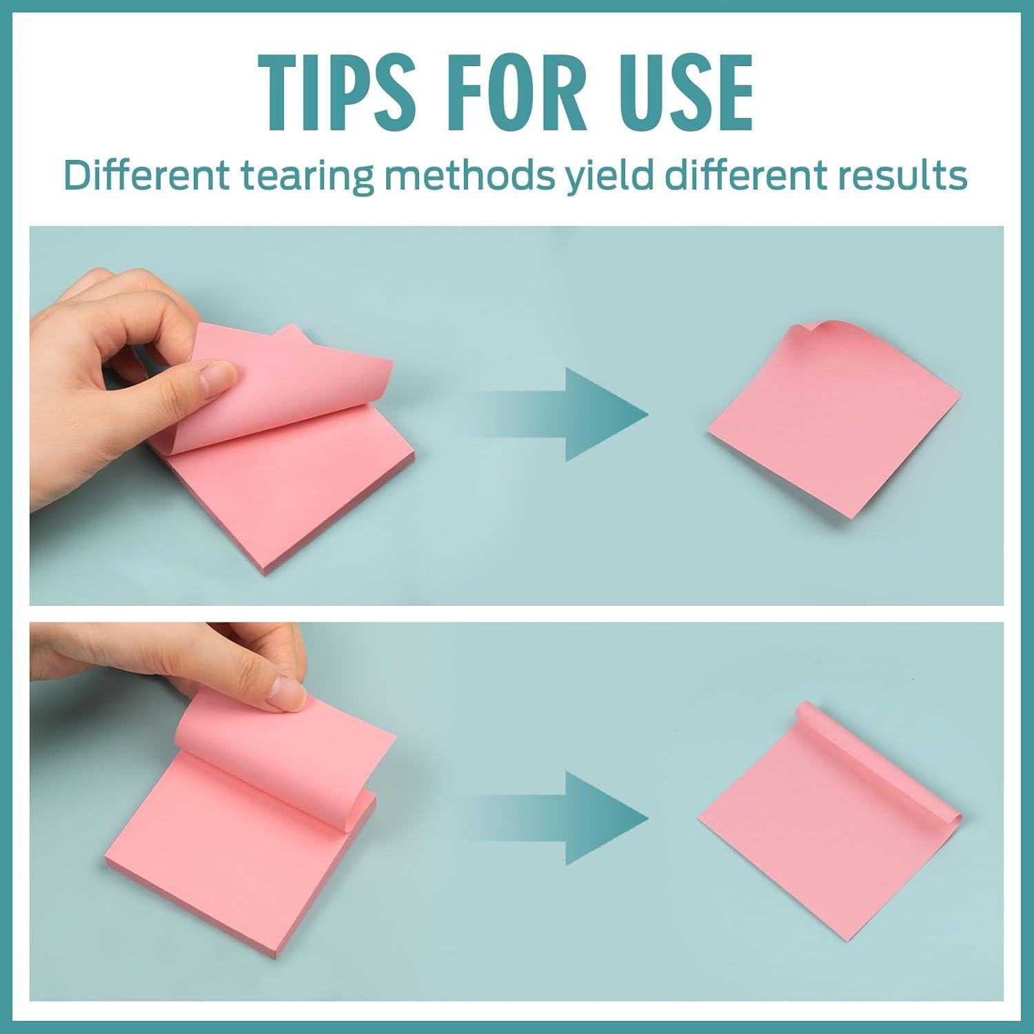 Notas Adhesivas 7.62x7.62 cm WeLiu, 48 Hojas Multicolor