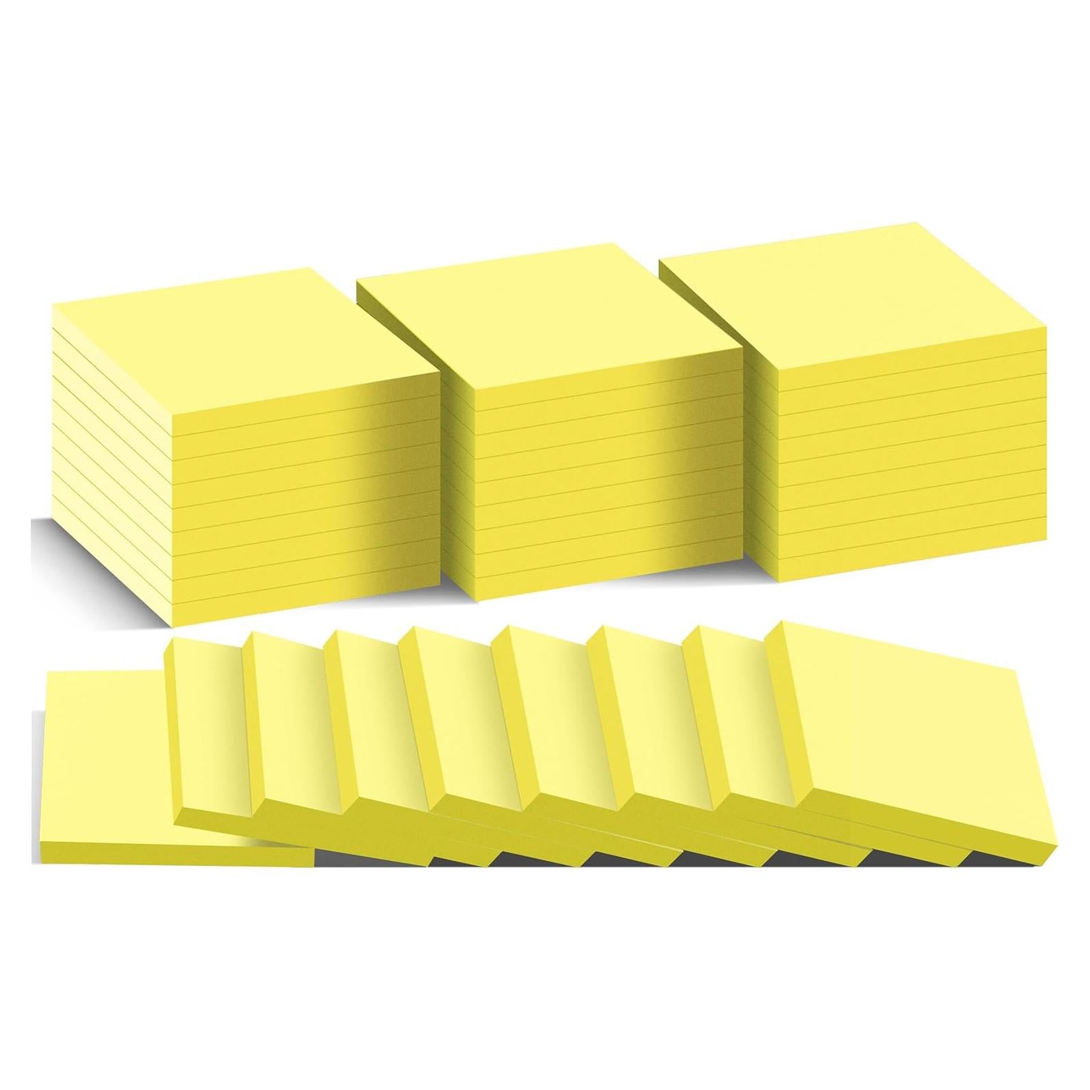 Paquete de 36 Notas Adhesivas Amarillas VIPSTAR 7.62x7.62 cm