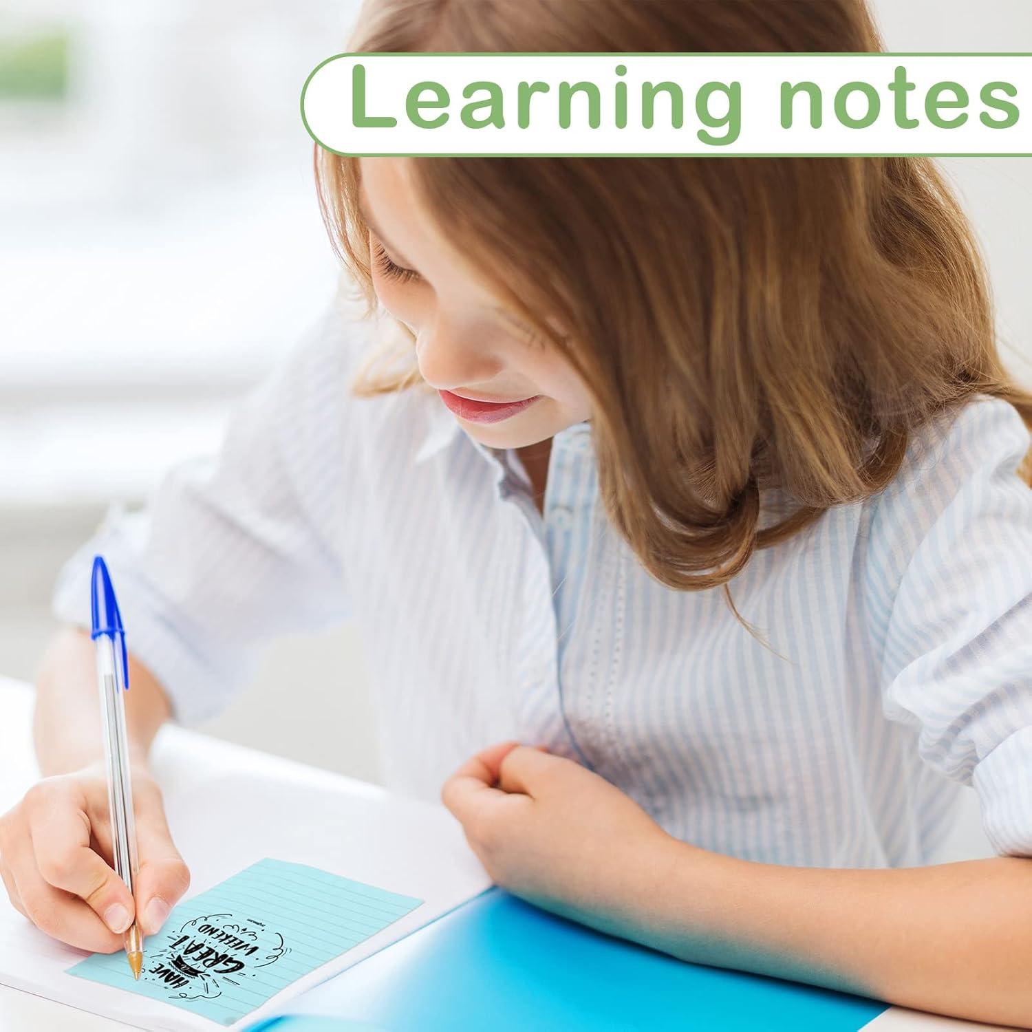 Paquete de 24 Notas Adhesivas Rayadas Thenshop 10 x 15 cm