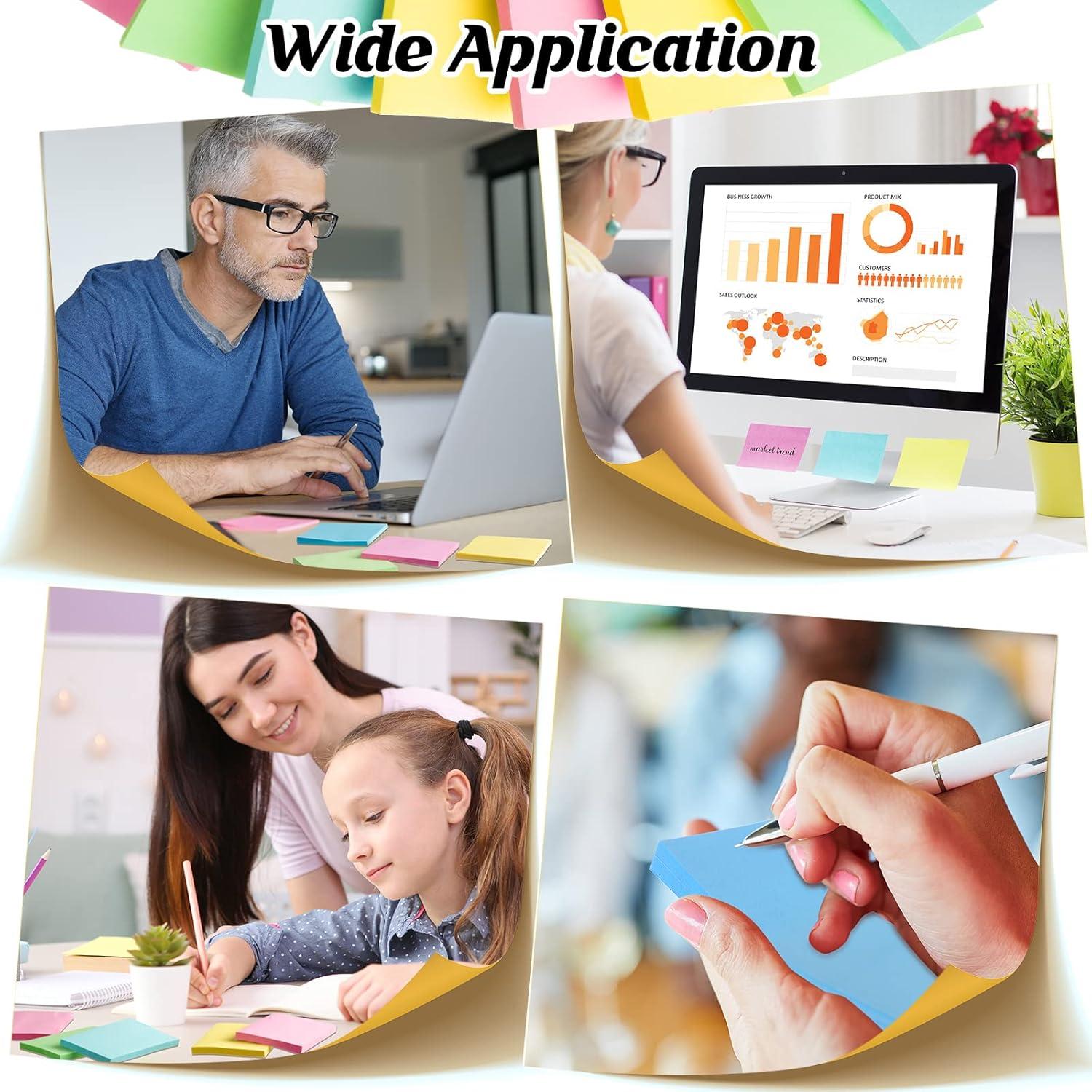 120 Notas Adhesivas Fainne 3.81x5.08cm Colores Brillantes