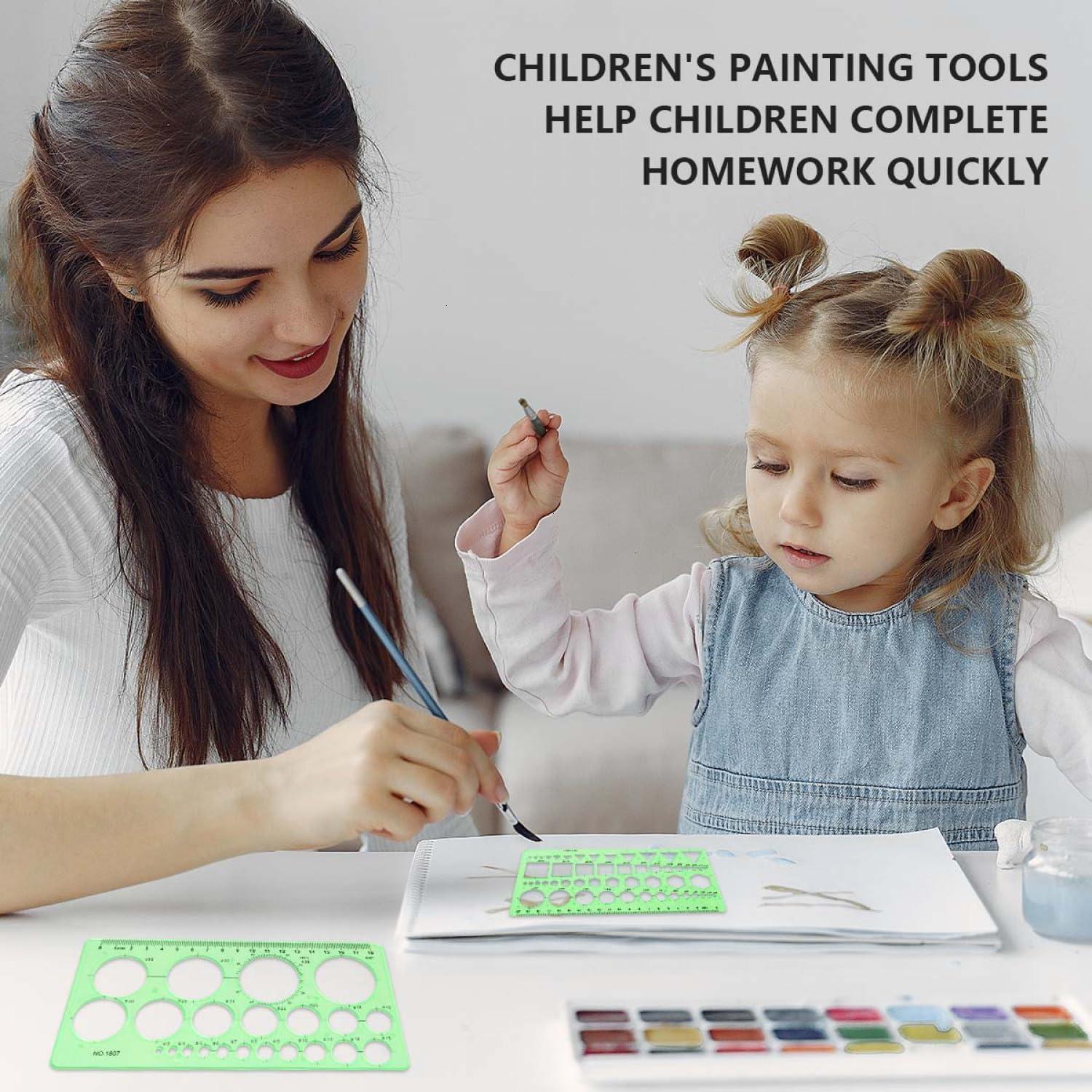 Plantillas de Dibujo Geométrico SenseYo - 3 Piezas