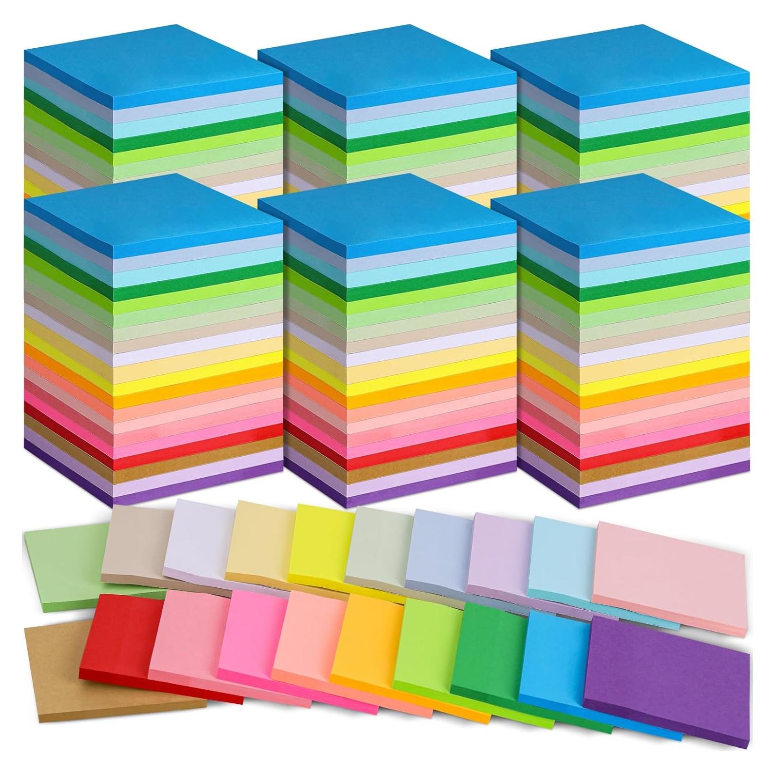 Paquete de 100 Notas Adhesivas Coloridas Oleitodh 7.62 cm