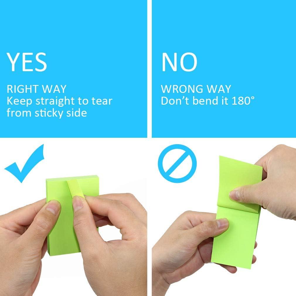 Notas Adhesivas VANZAVANZU 5x7.6 cm, 12 Bloc, 100 Hojas