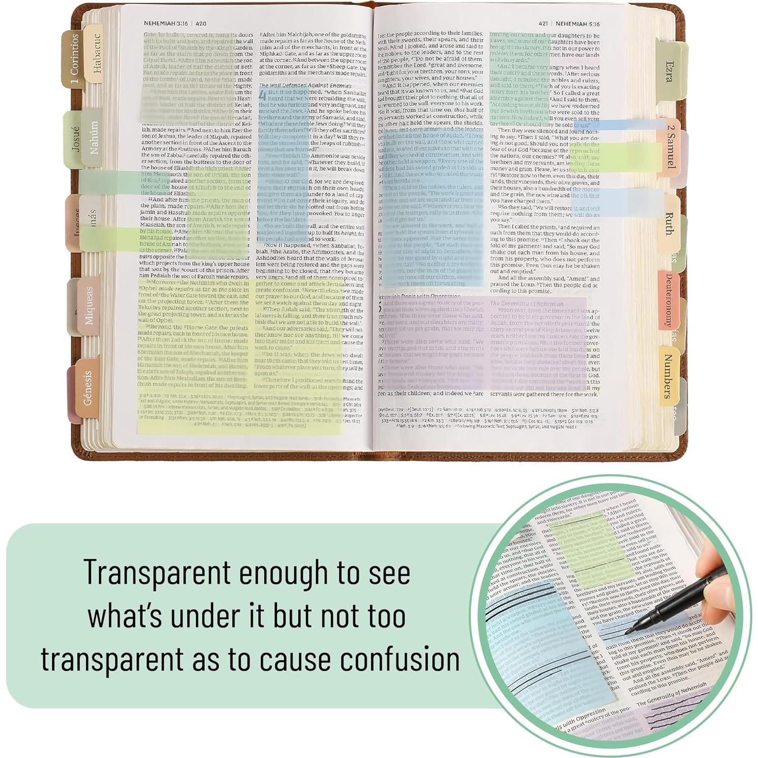 Juego de Notas Adhesivas Transparentes Mr. Pen 1650 Hojas