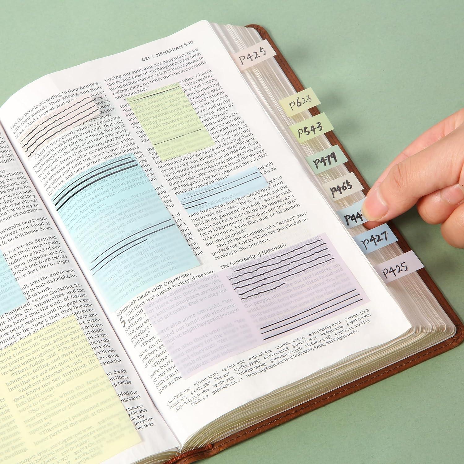 Juego de Notas Adhesivas Transparentes Mr. Pen 1650 Hojas