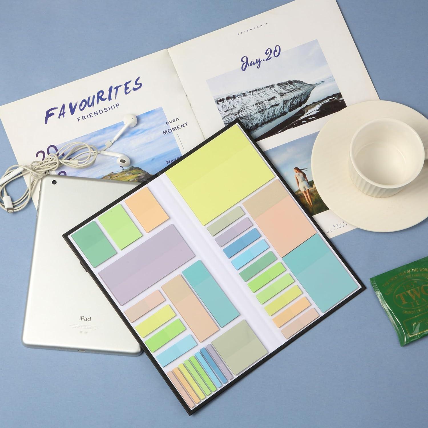 Juego de Notas Adhesivas Transparentes Mr. Pen 1650 Hojas