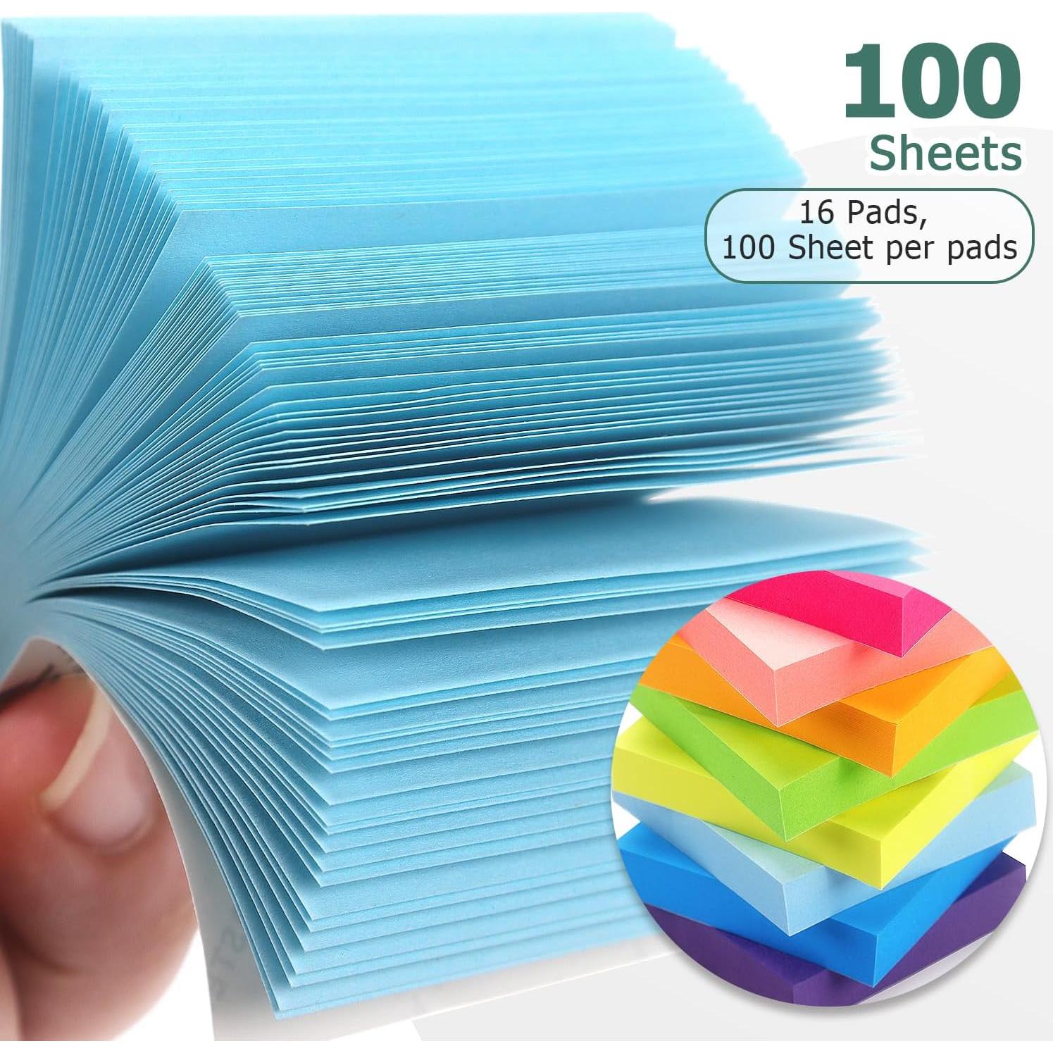 Notas Adhesivas Eastern Wolf 5x5 cm 16 Blocs 100 Hojas