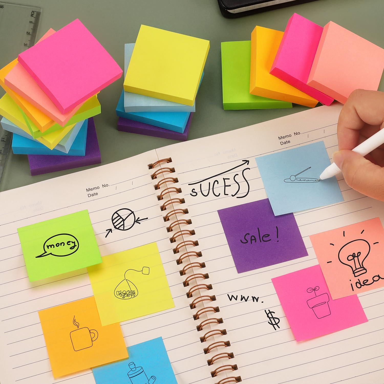 Notas Adhesivas Eastern Wolf 5x5 cm 16 Blocs 100 Hojas