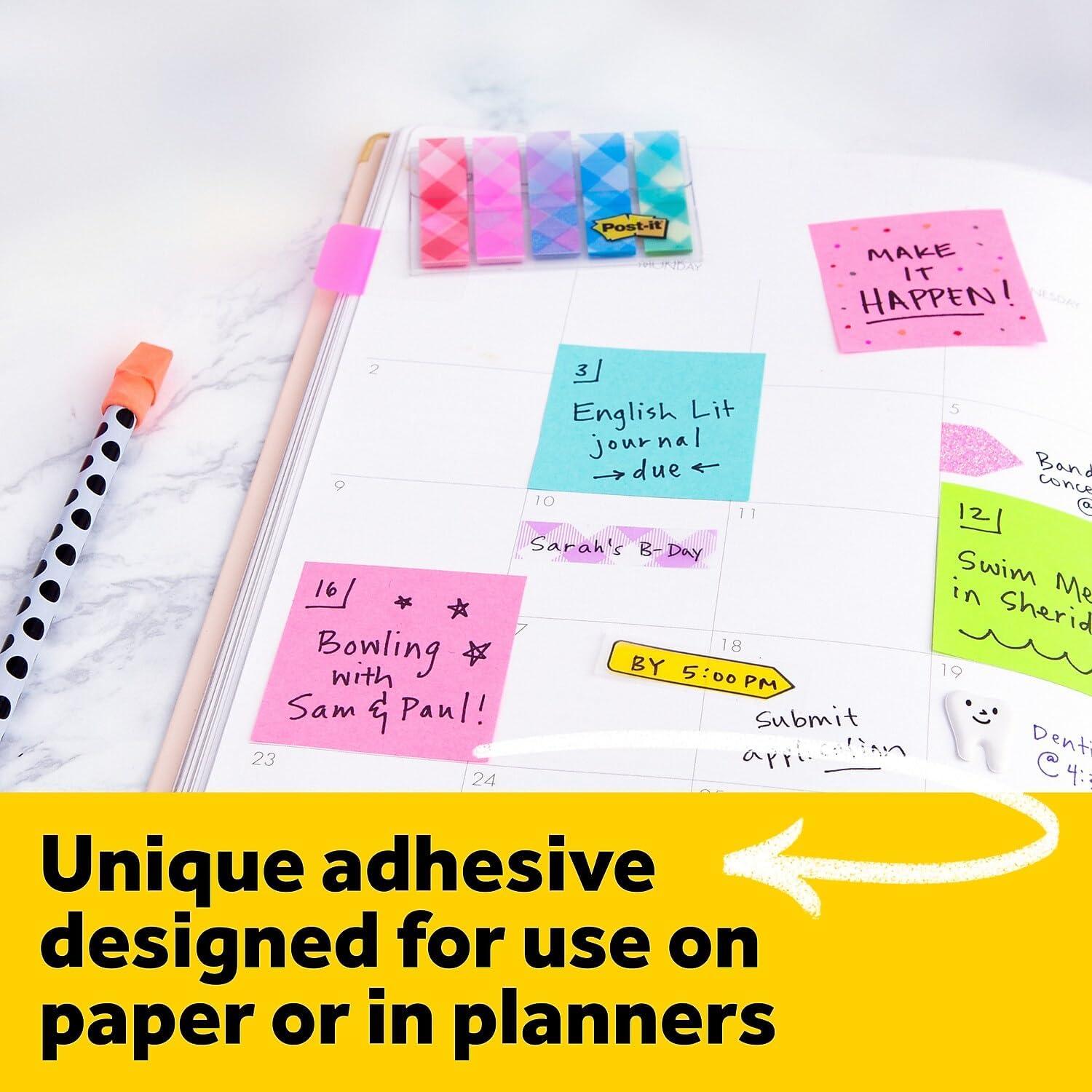 Cubo de Notas Post-it 400 Hojas 7.62 cm Colores Brillantes