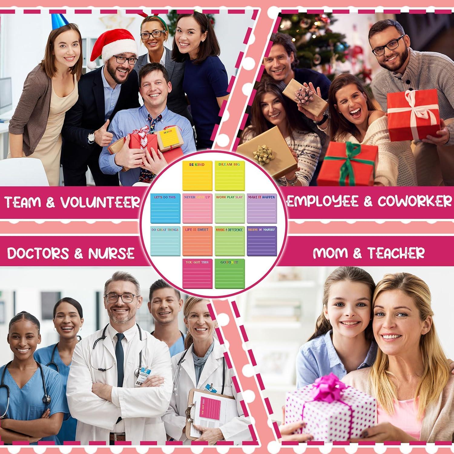 Notas Adhesivas Motivacionales Yinder 24 Pcs 7.62x7.62cm