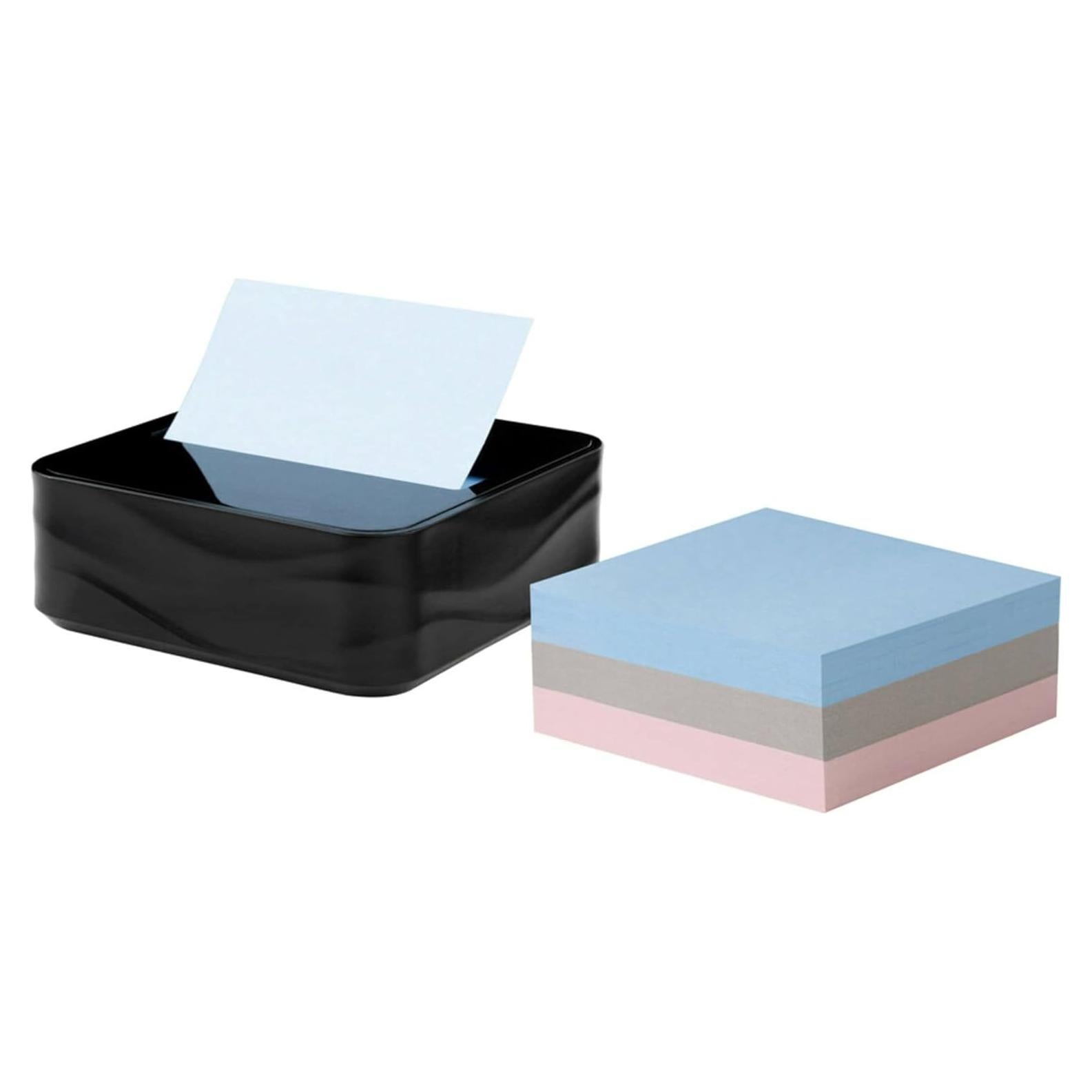 Dispensador de Notas Post-it Negro con 3 Almohadillas 7.62 cm