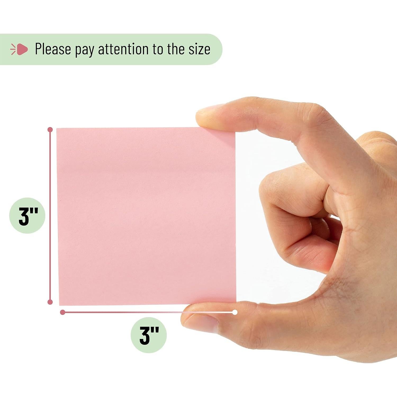 Notas Adhesivas Mr. Pen 24 Blocs Colores Pastel 7.62cm x 7.62cm