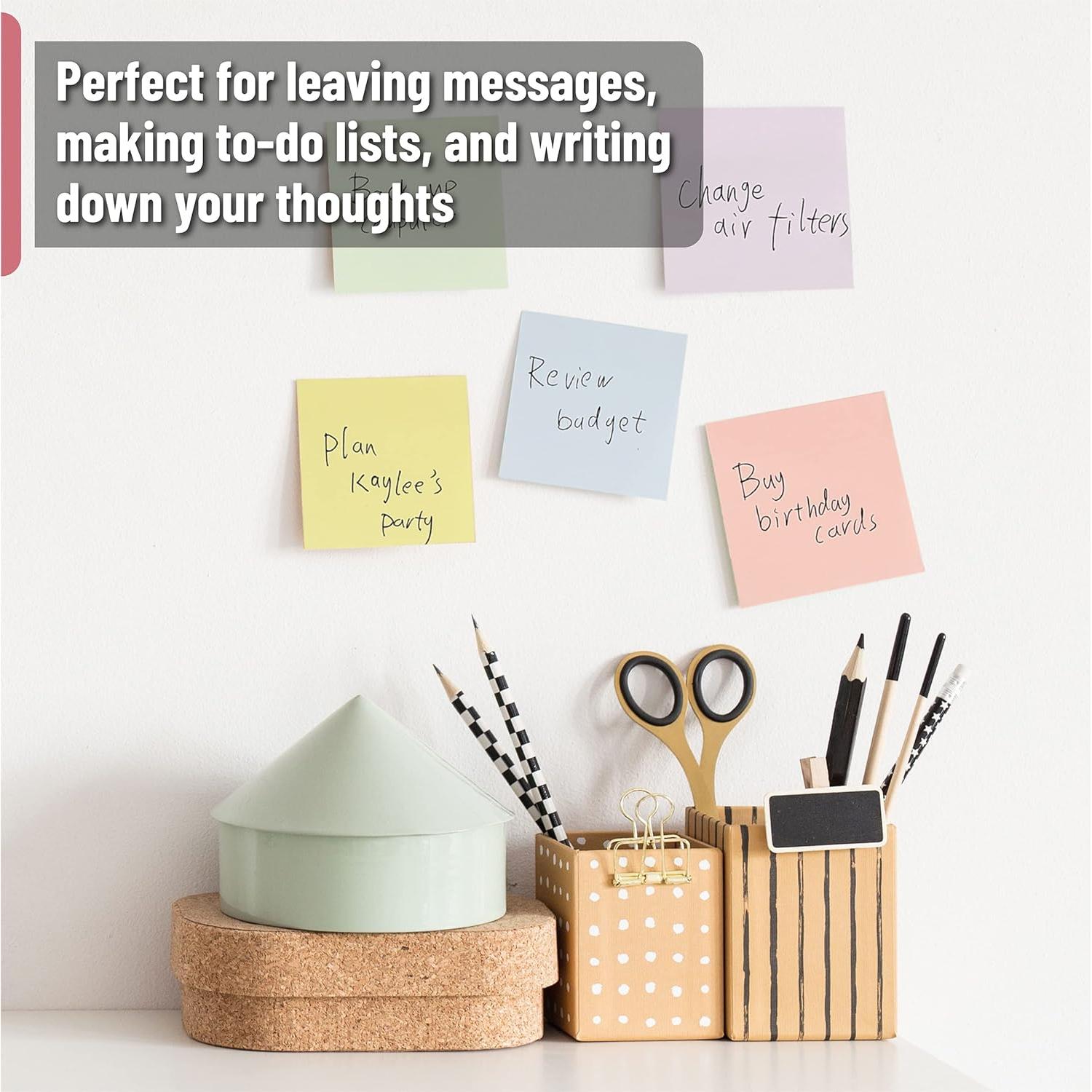 Notas Adhesivas Mr. Pen 24 Blocs Colores Pastel 7.62cm x 7.62cm