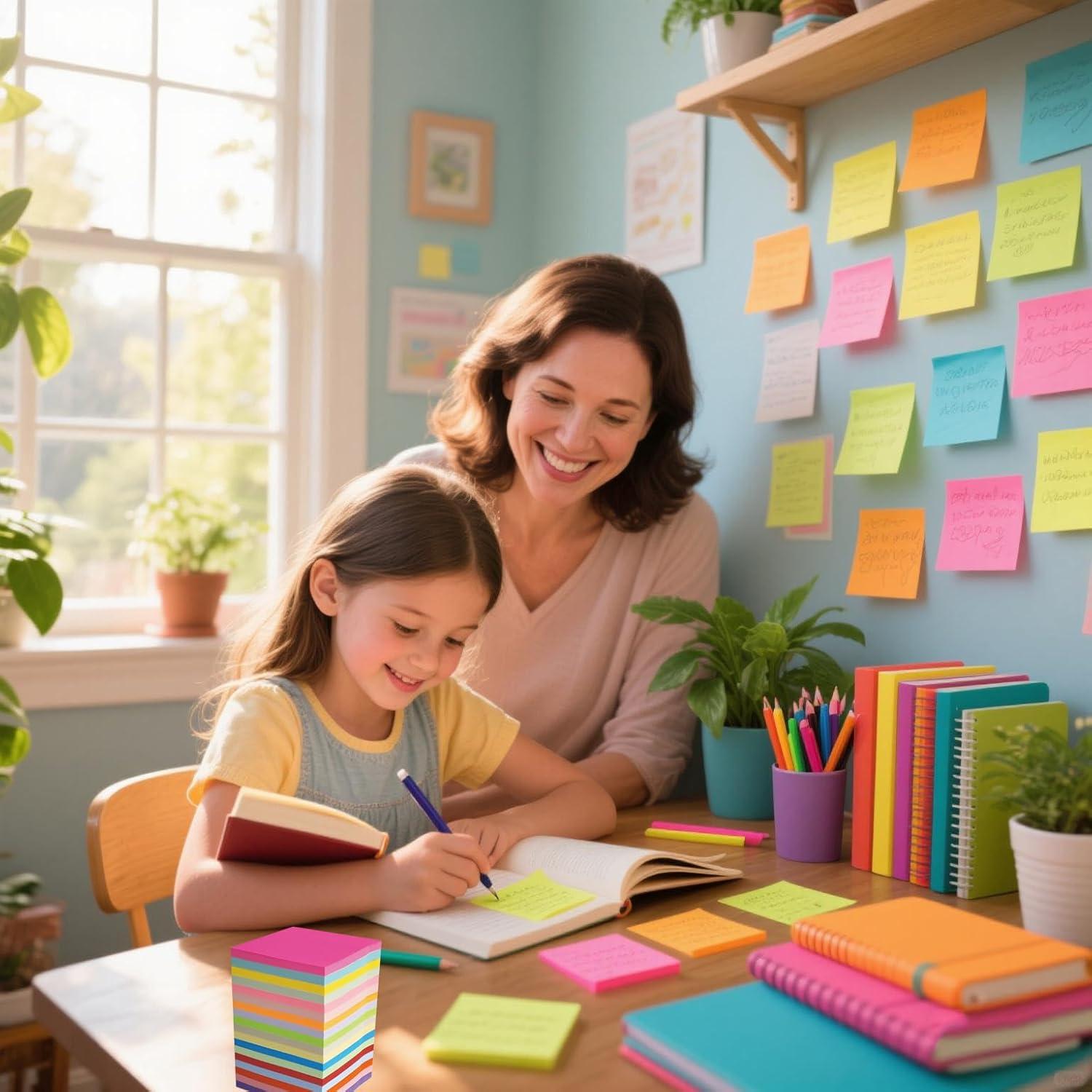 Notas Adhesivas Jiemay 7.62x7.62 cm 1008 Hojas 18 Colores