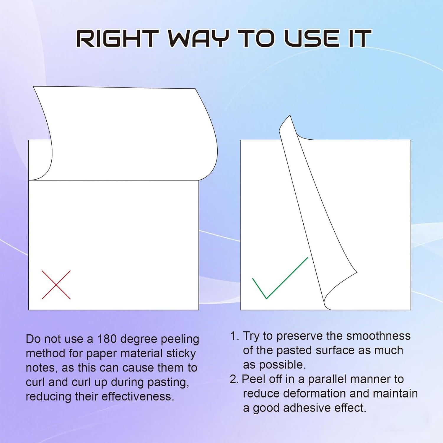 Notas Adhesivas Jiemay 7.62x7.62 cm 1008 Hojas 18 Colores