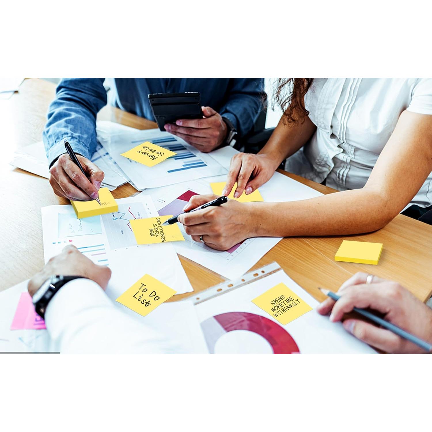 Notas Adhesivas Pop Up TKTB 3x3 Amarillo 18 Pads 56 Hojas