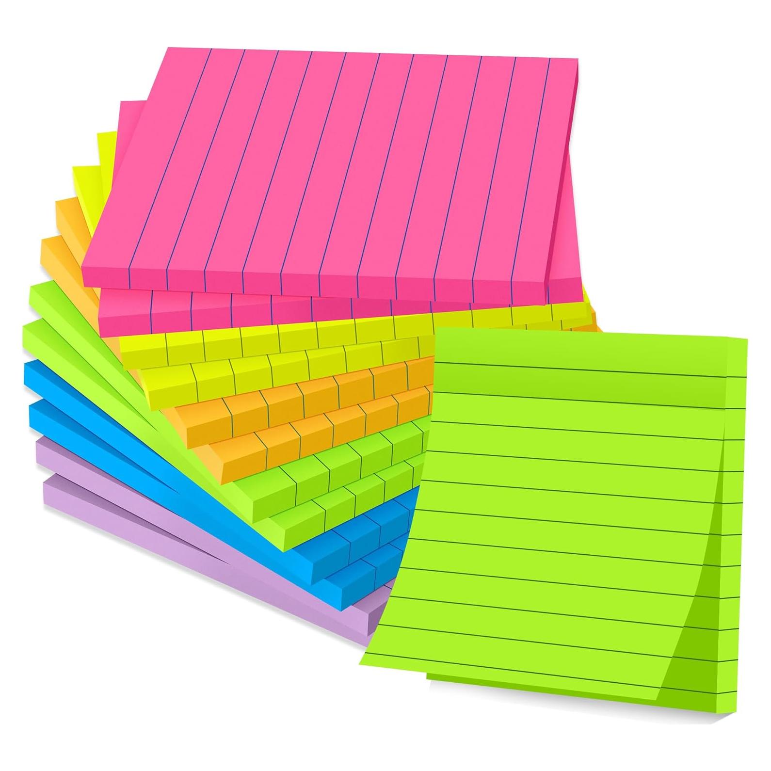 Notas Adhesivas VIPSTAR 10x10 cm 12 Pads 552 Hojas Colores