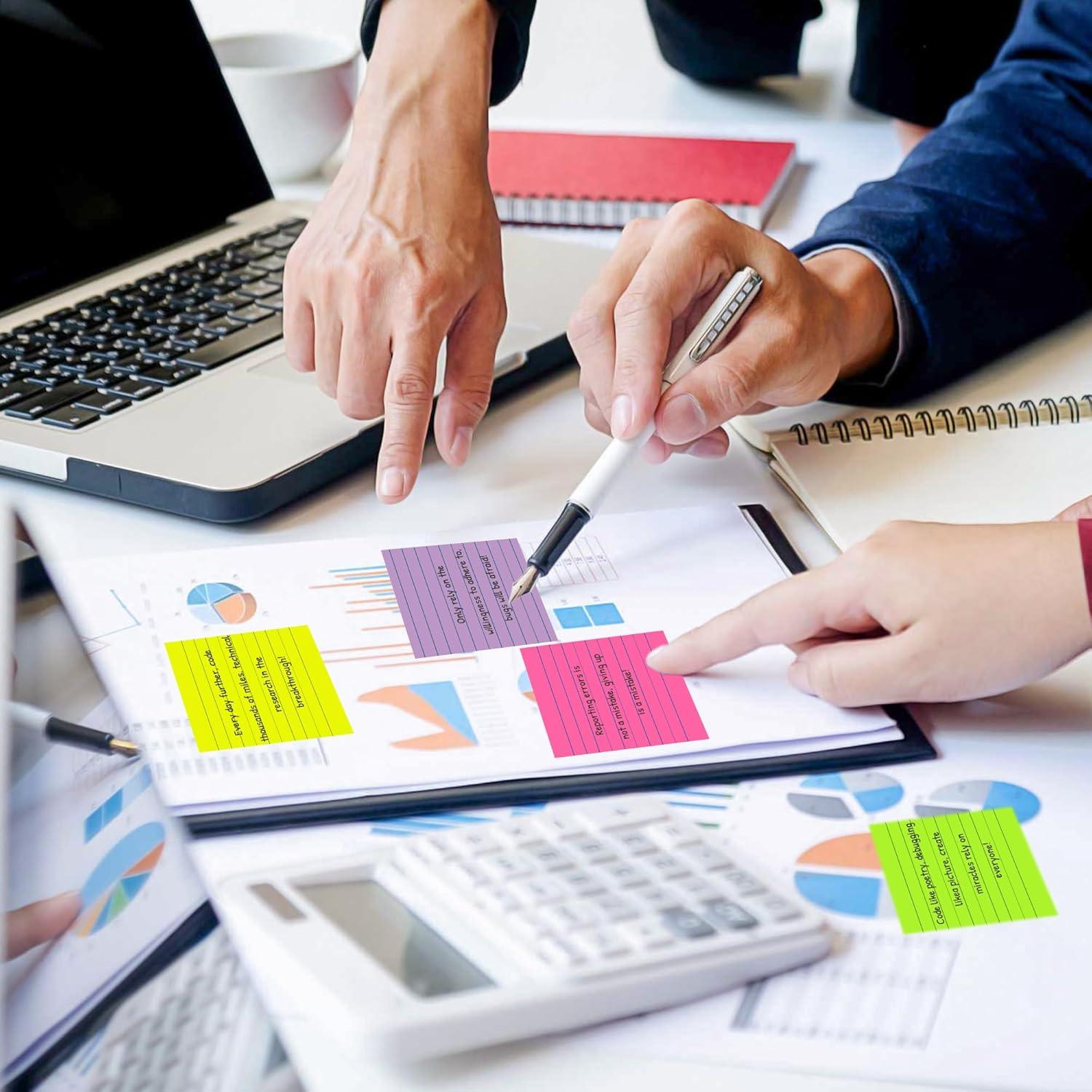 Notas Adhesivas VIPSTAR 10x10 cm 12 Pads 552 Hojas Colores