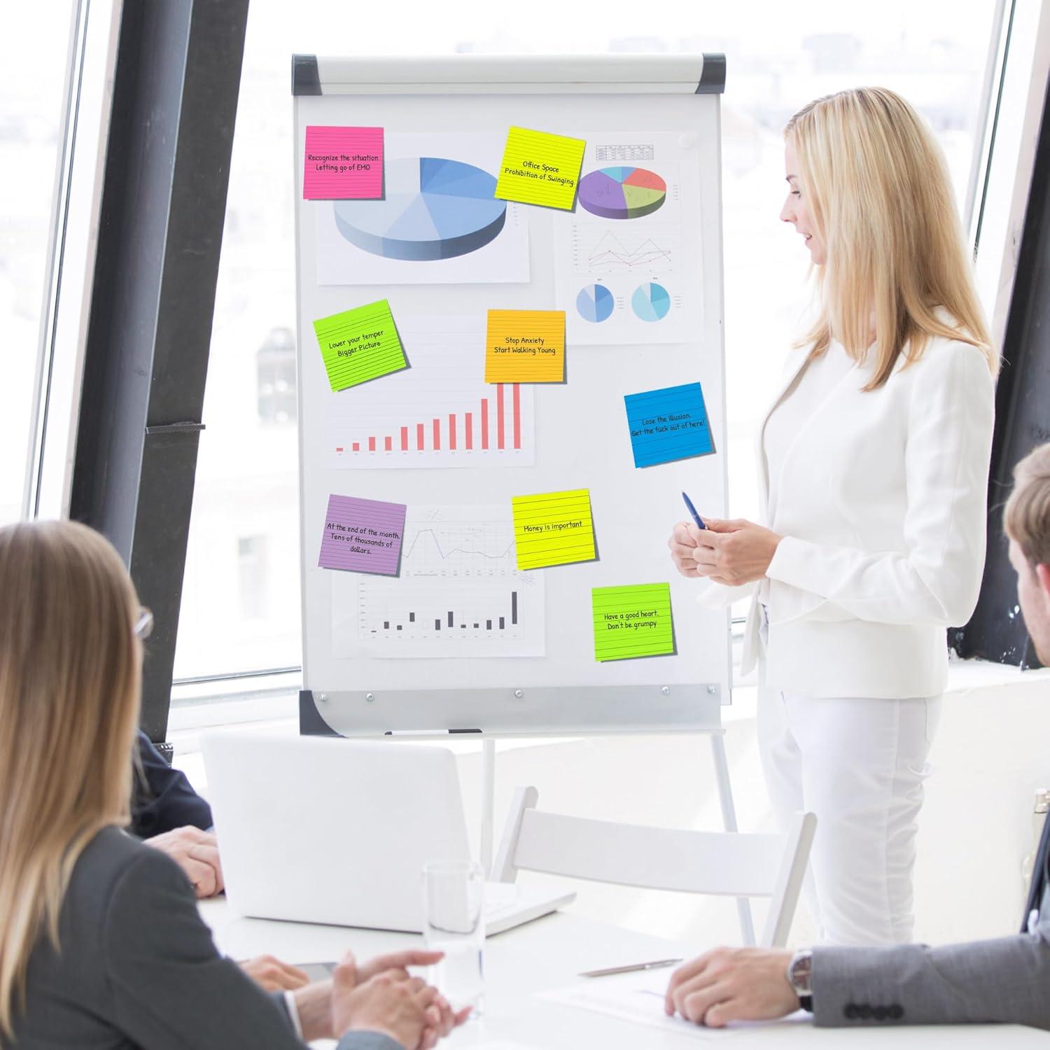 Notas Adhesivas VIPSTAR 10x10 cm 12 Pads 552 Hojas Colores