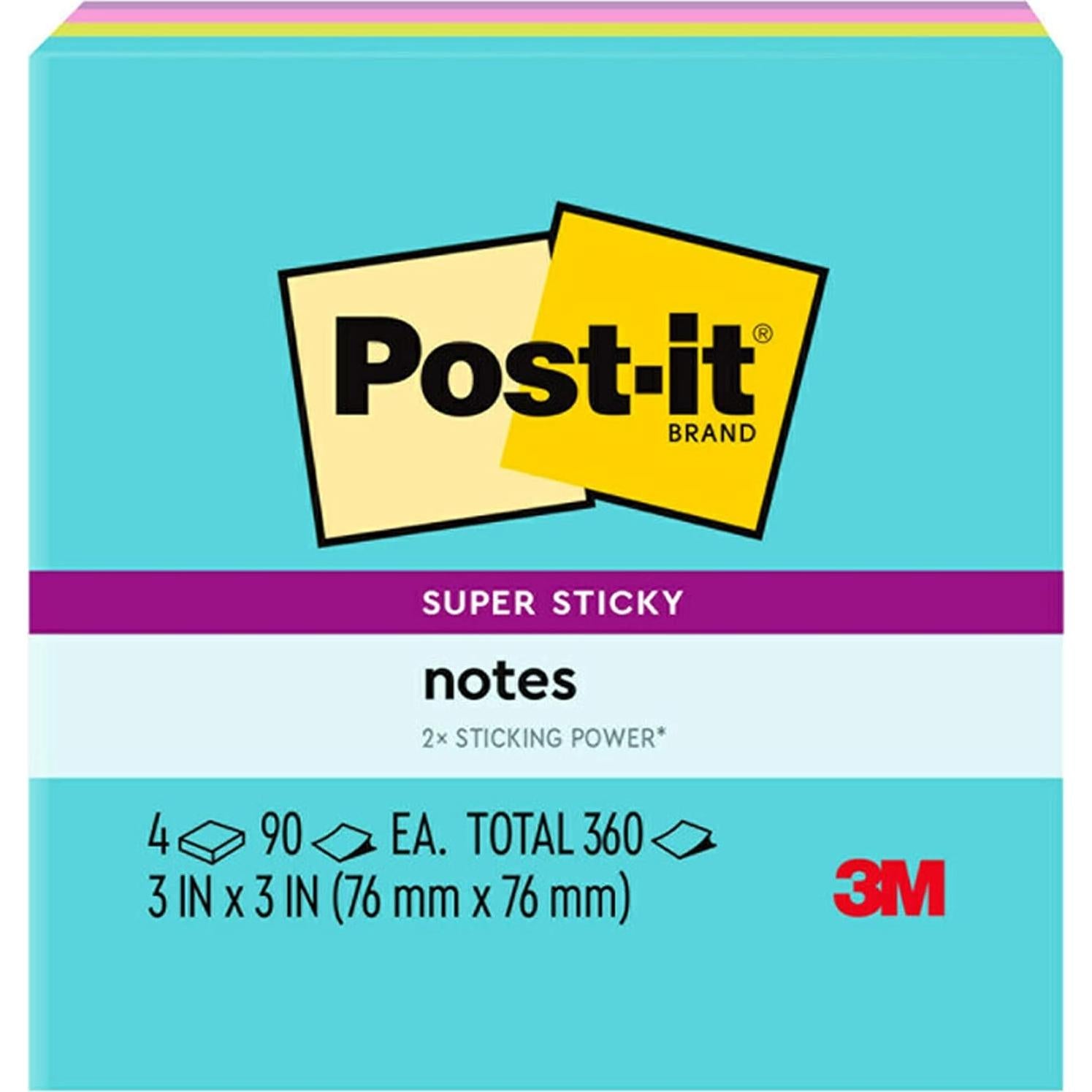 Paquete Suministros de Oficina 3M: Notas Post-it, Cinta y Tijeras