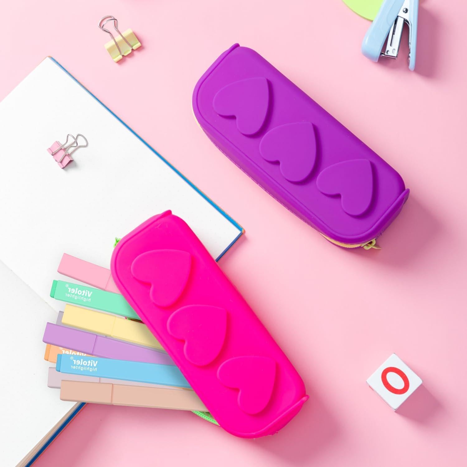 Vitoler 10 Marcadores Resaltadores Estéticos Multicolor Sin Sangrado