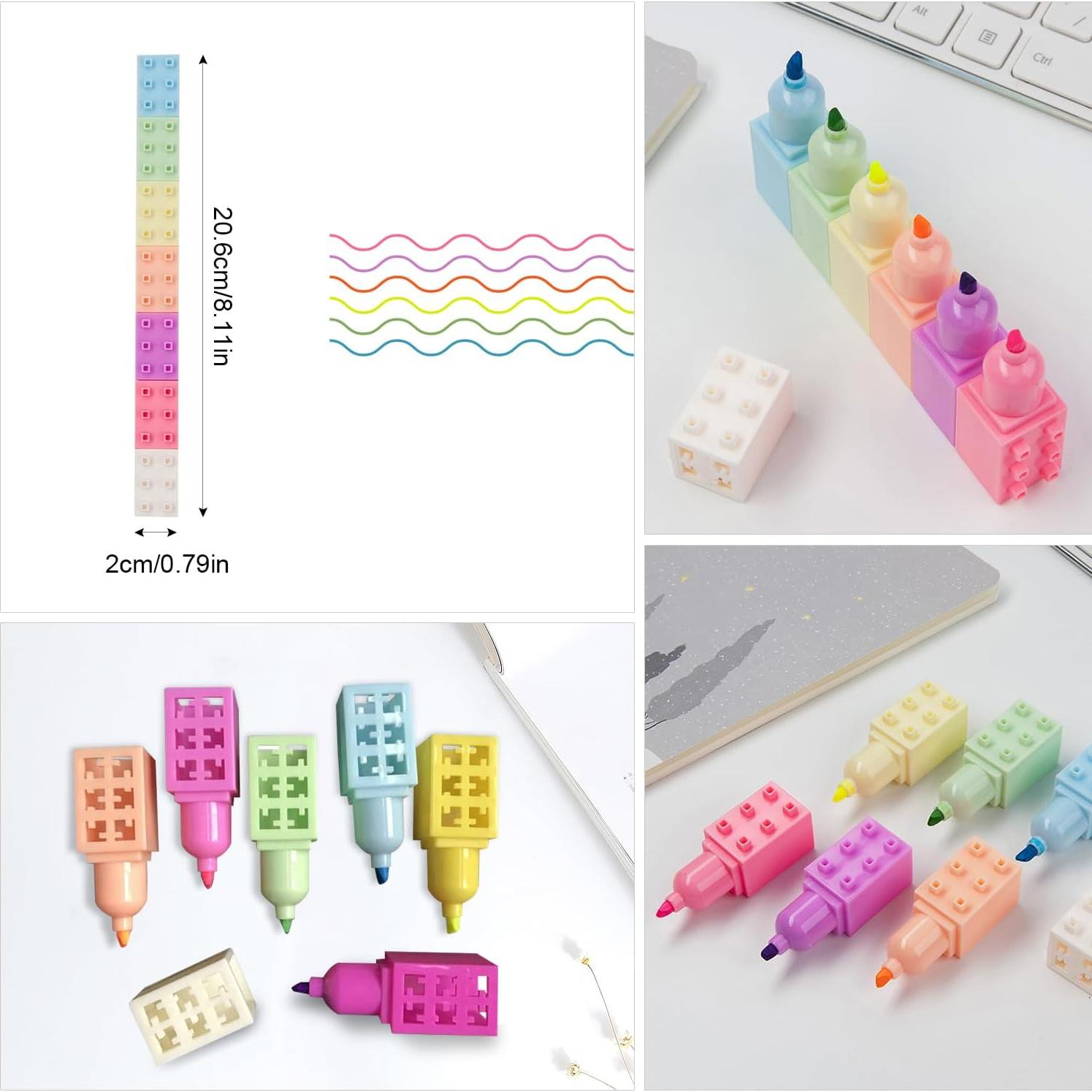 Set de 7 Bolígrafos Resaltadores Kawaii CNYMANY Multicolor