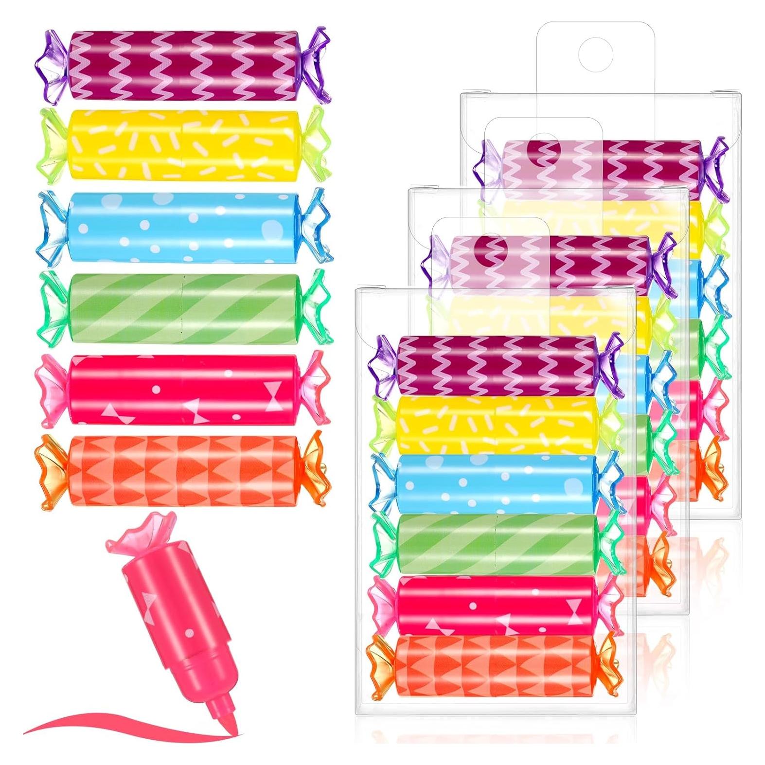 48 Mini Resaltadores de Caramelo Sabary - Colores Asortidos