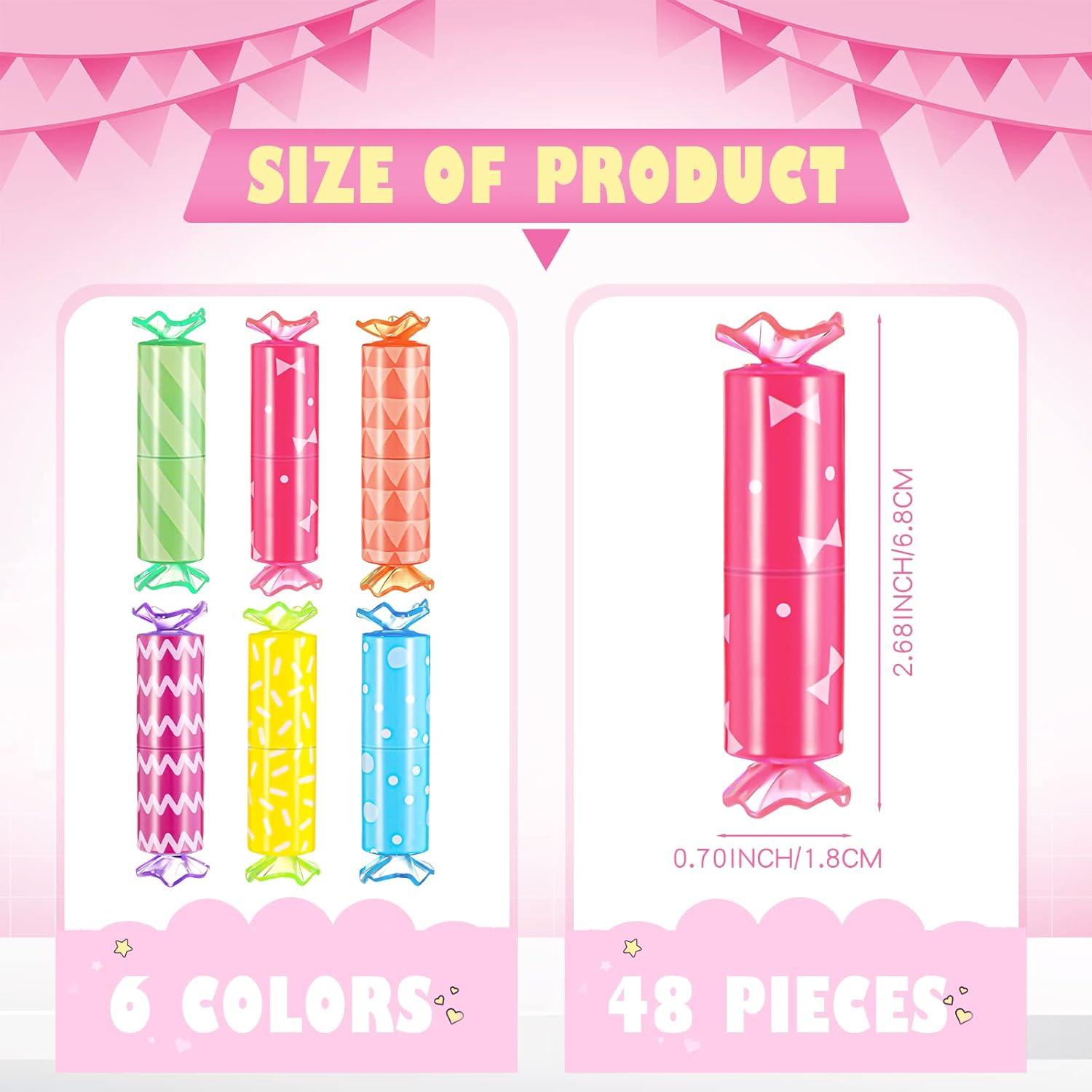 48 Mini Resaltadores de Caramelo Sabary - Colores Asortidos