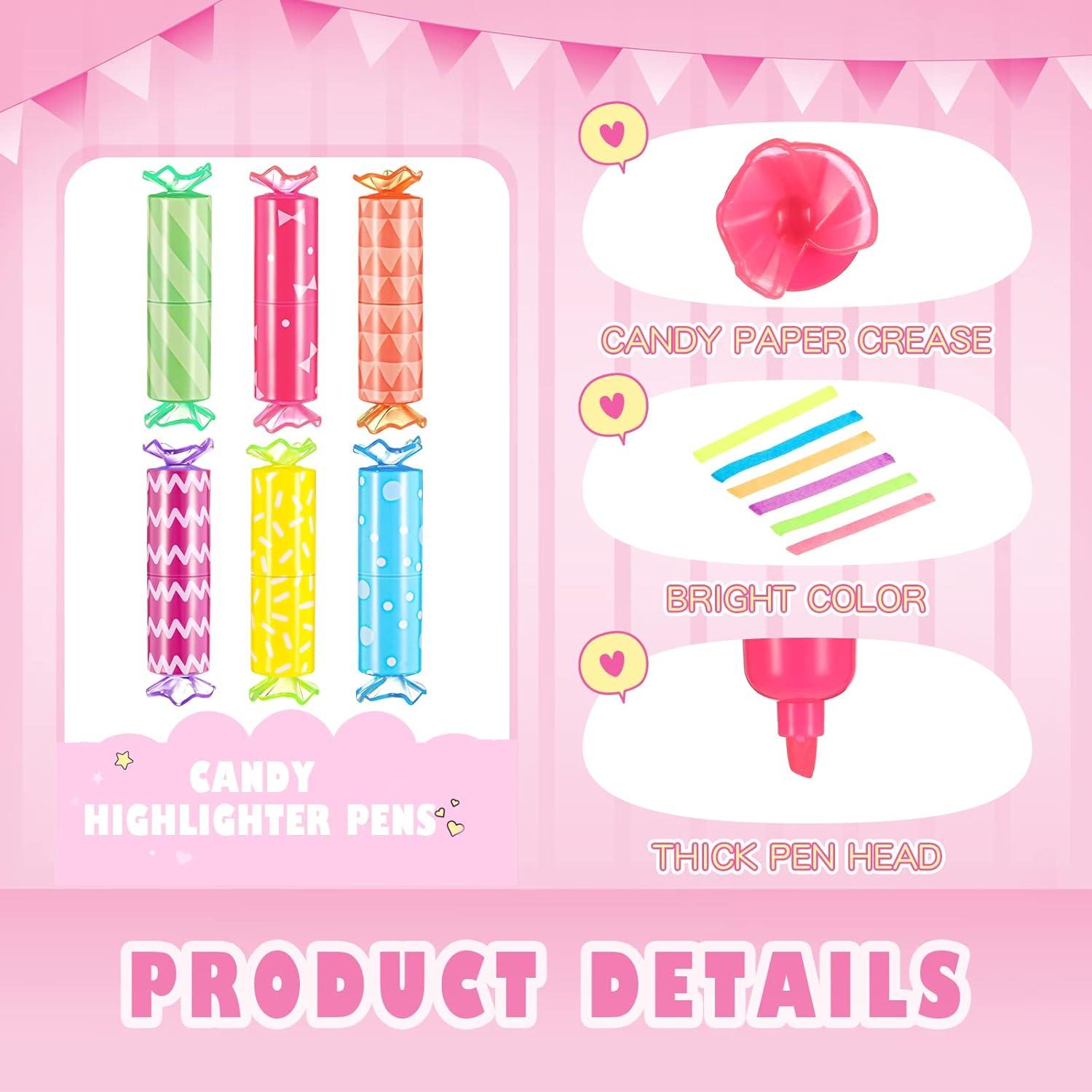 48 Mini Resaltadores de Caramelo Sabary - Colores Asortidos