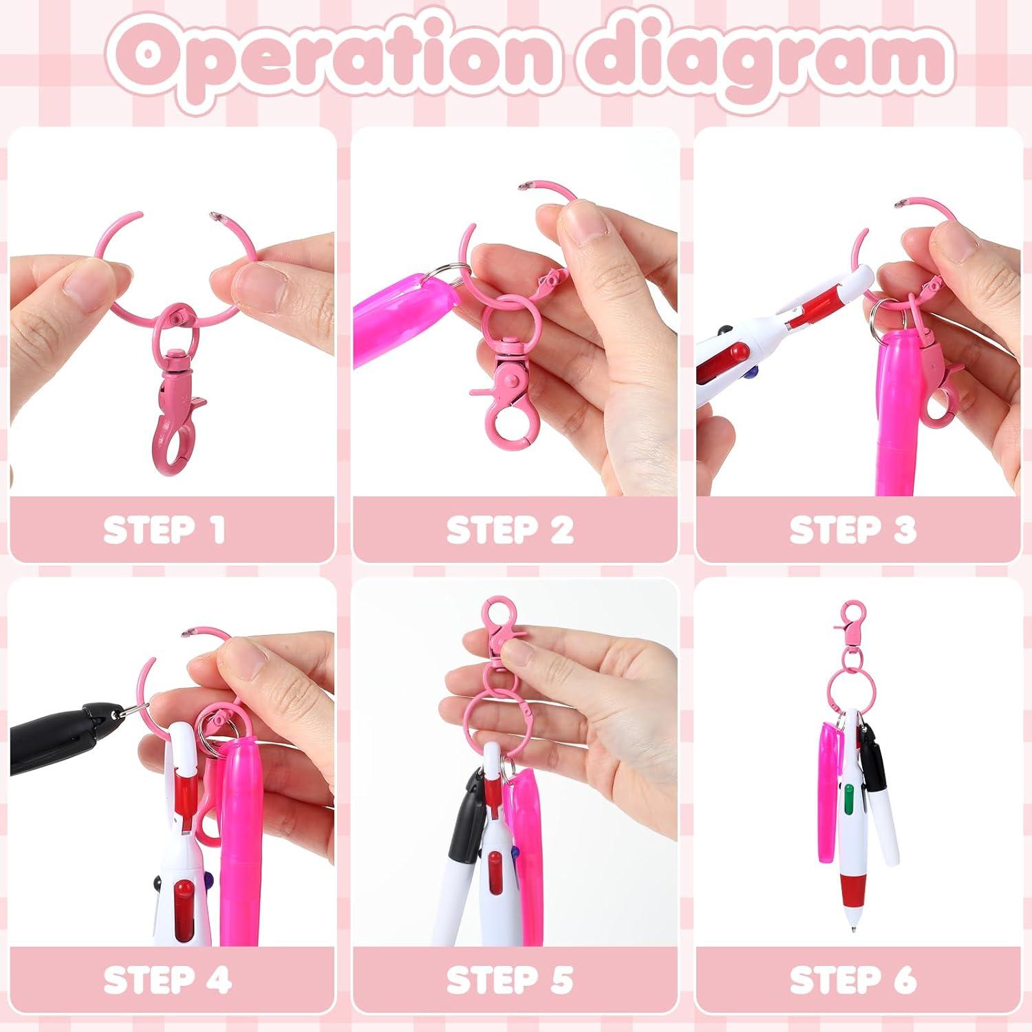 Conjunto de bolígrafos de enfermera Sibba Mini Rosa